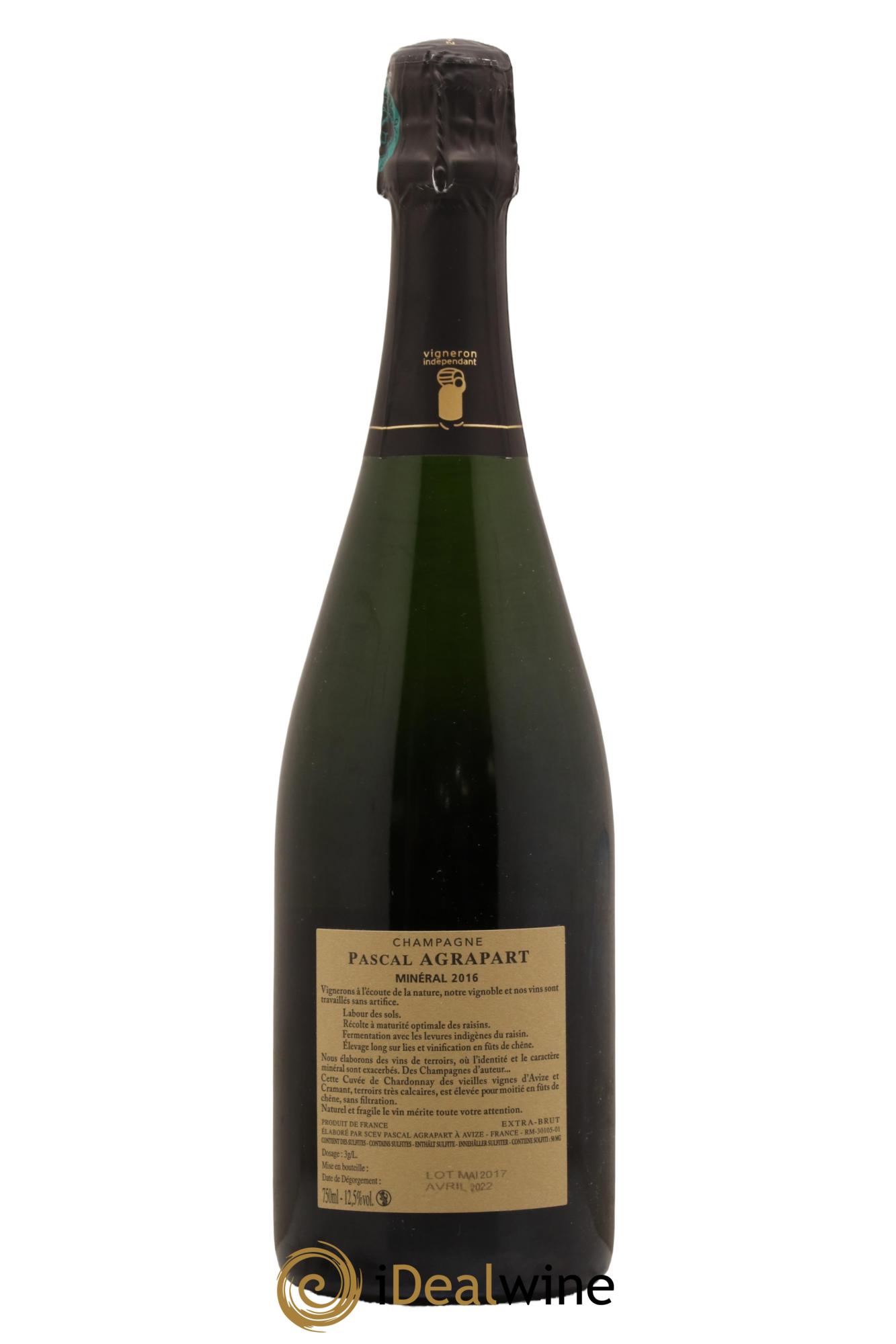 Minéral Blanc de Blancs Extra-Brut Agrapart & Fils 2016 - Lot de 1 bouteille - 1