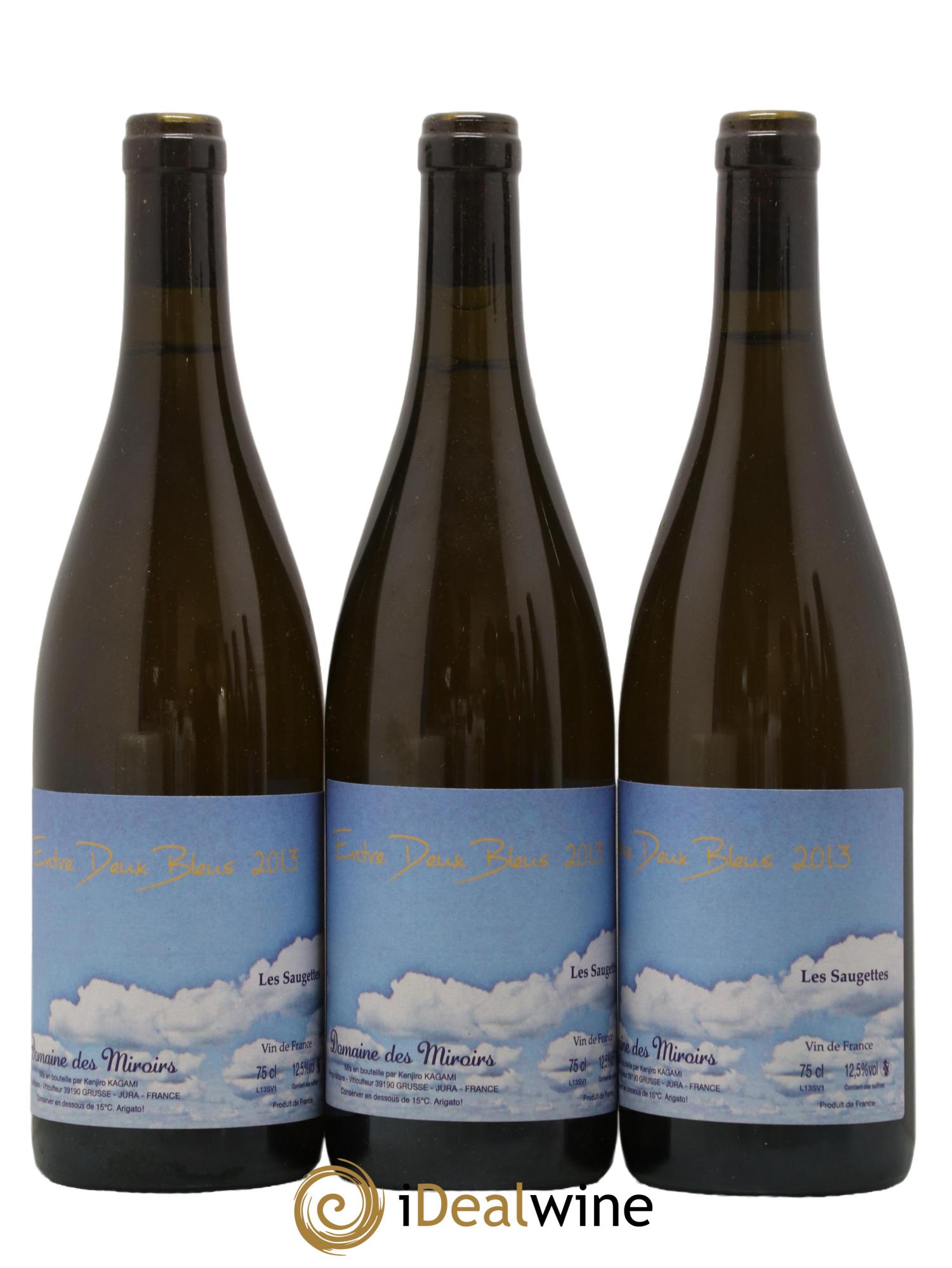 Vin de France Entre Deux Bleus Les saugettes Kenjiro Kagami - Domaine des Miroirs 2013 - Posten von 3 Flaschen - 0