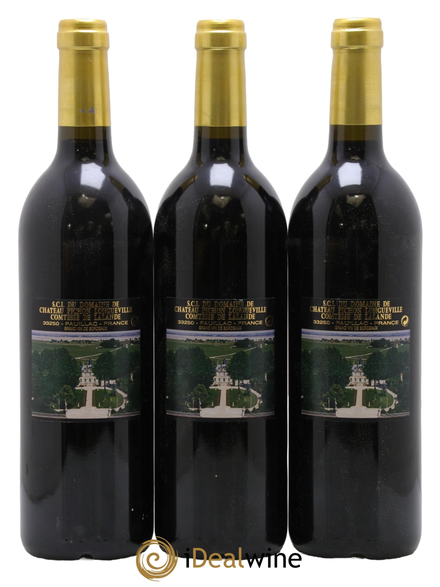 Château Pichon Longueville Comtesse de Lalande 2ème Grand Cru Classé 2000 - Posten von 3 Flaschen - 1