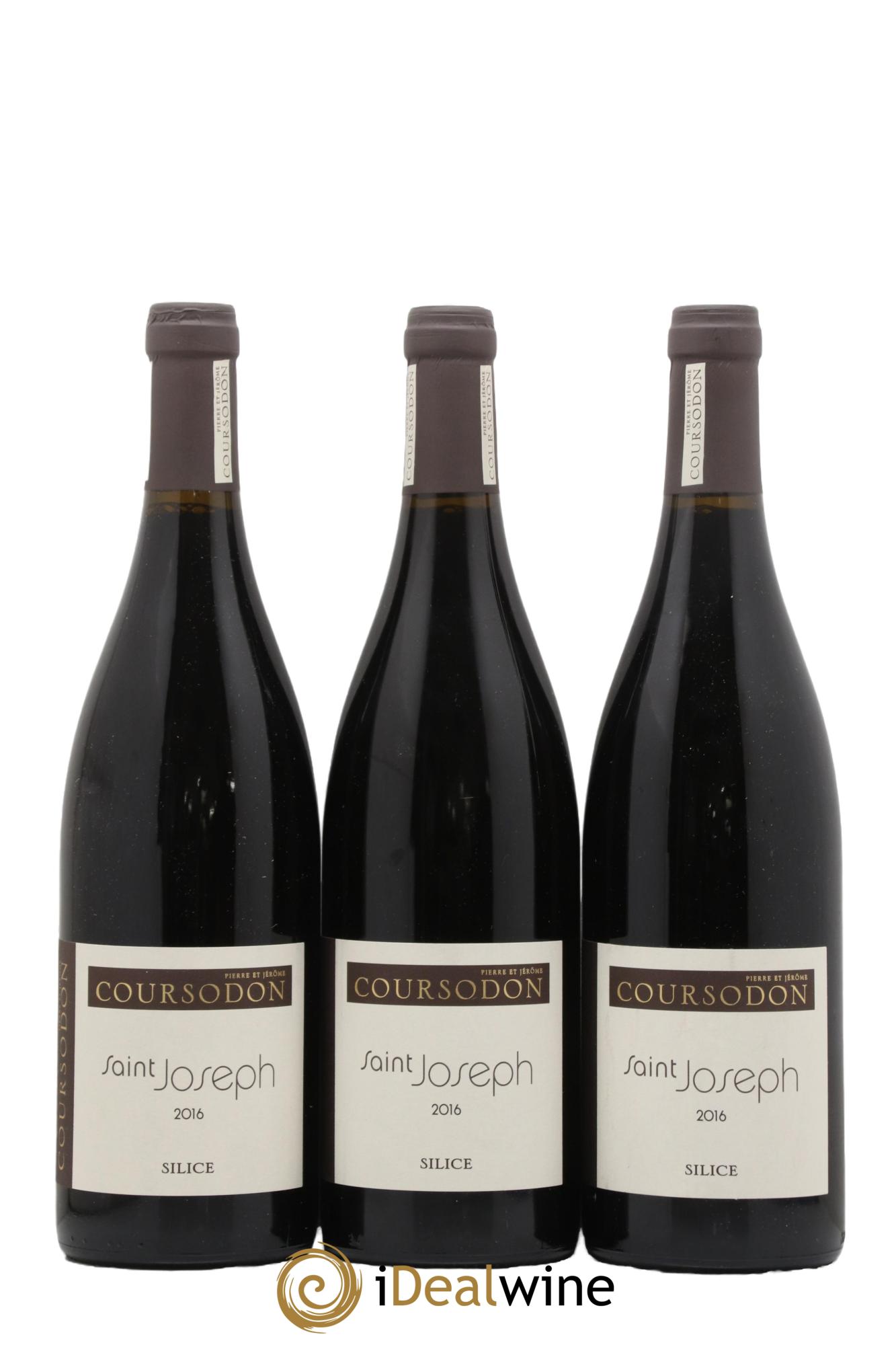Saint-Joseph Silice Pierre et Jérôme Coursodon 2016 - Lot de 3 bouteilles - 0