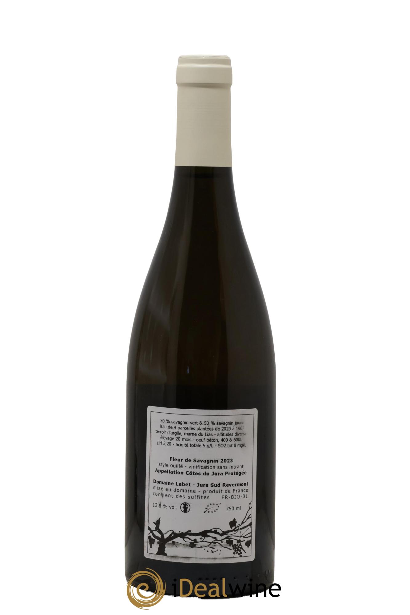 Côtes du Jura Fleur de Savagnin Romain - Julien  - Charline Labet 2023 - Posten von 1 Flasche - 1