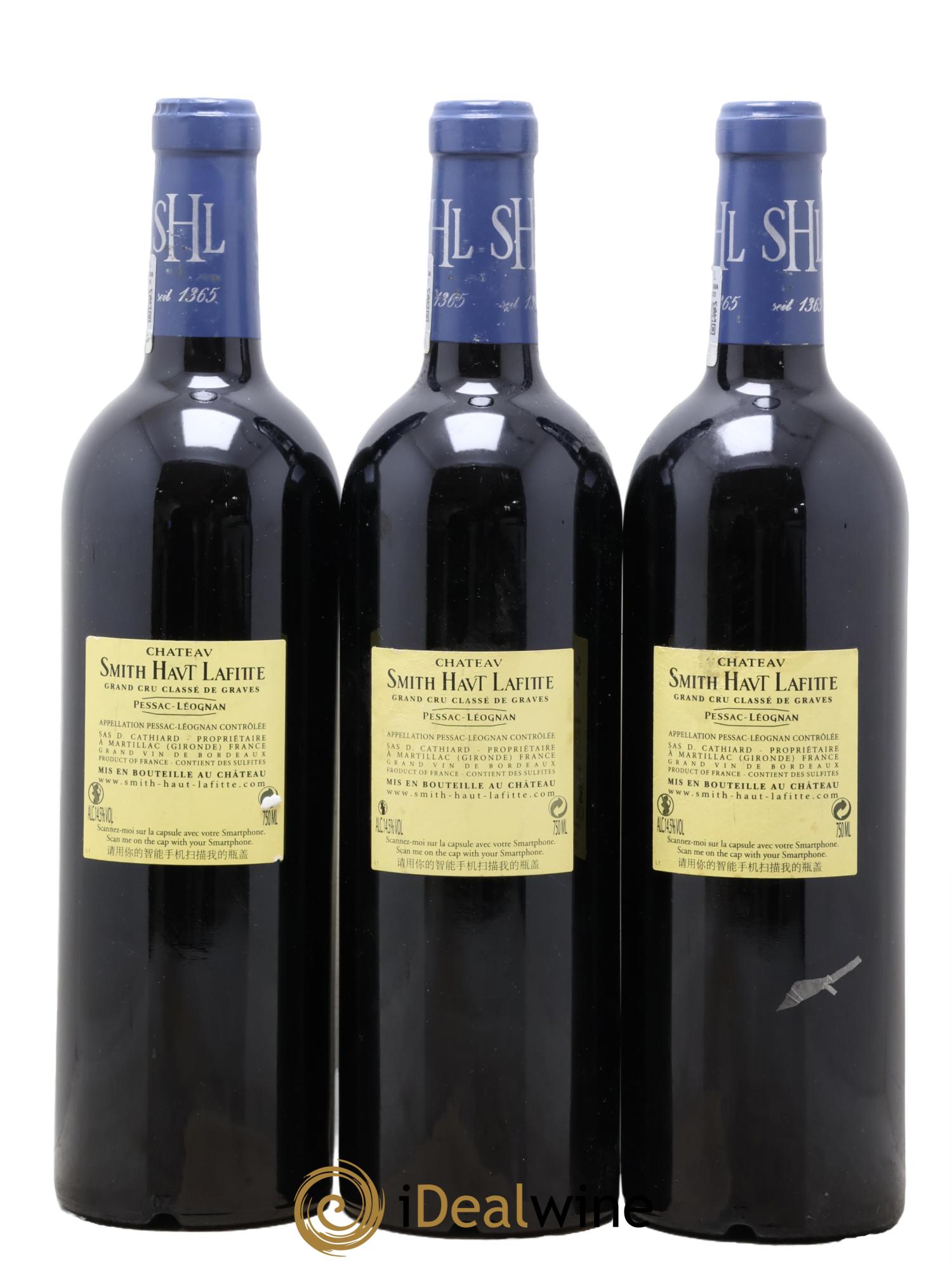 Château Smith Haut Lafitte Cru Classé de Graves 2009 - Lotto di 3 bottiglie - 1