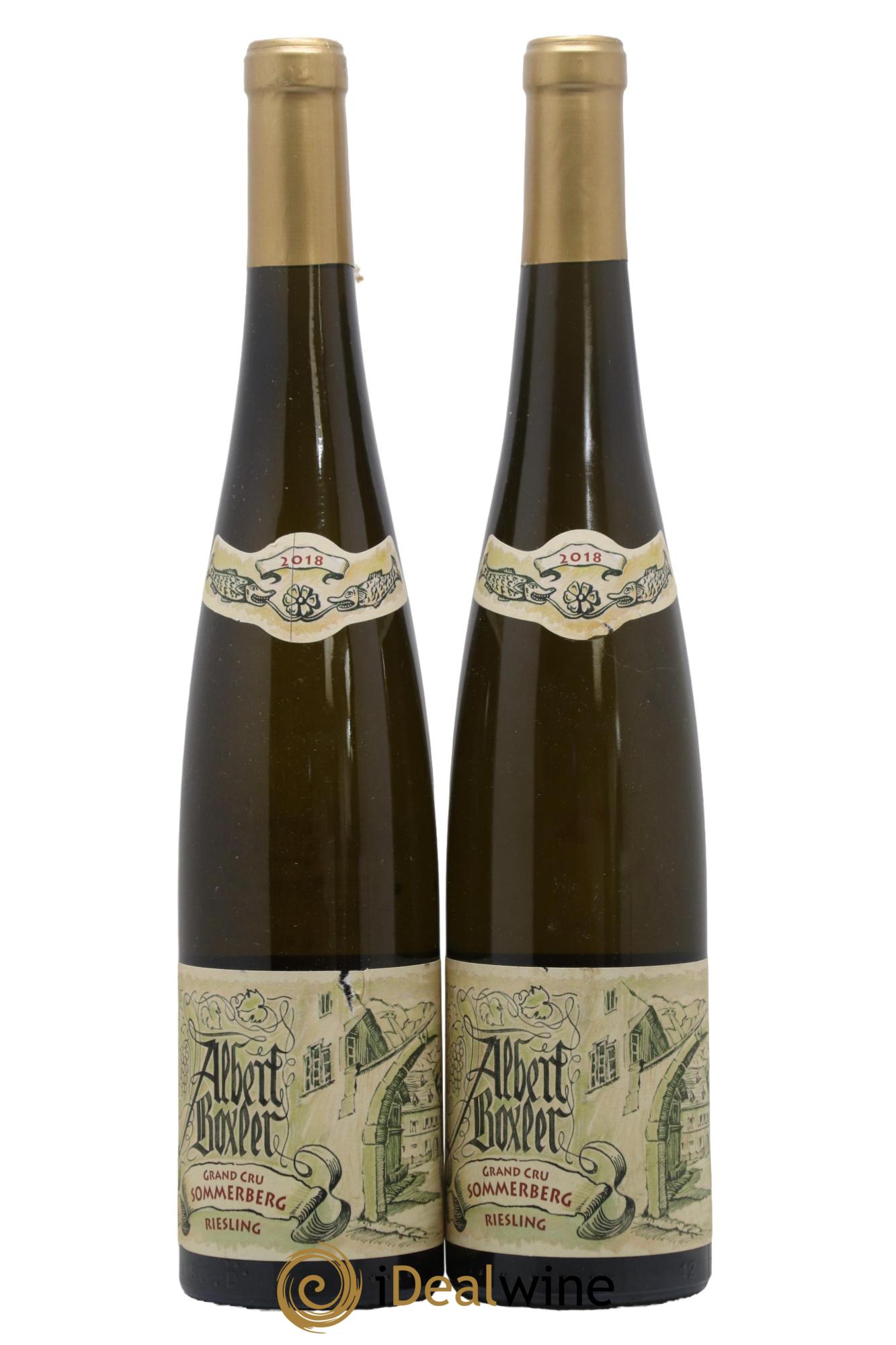 Alsace Riesling Grand Cru Sommerberg E Albert Boxler 2018 - Lot de 2 bouteilles - 0