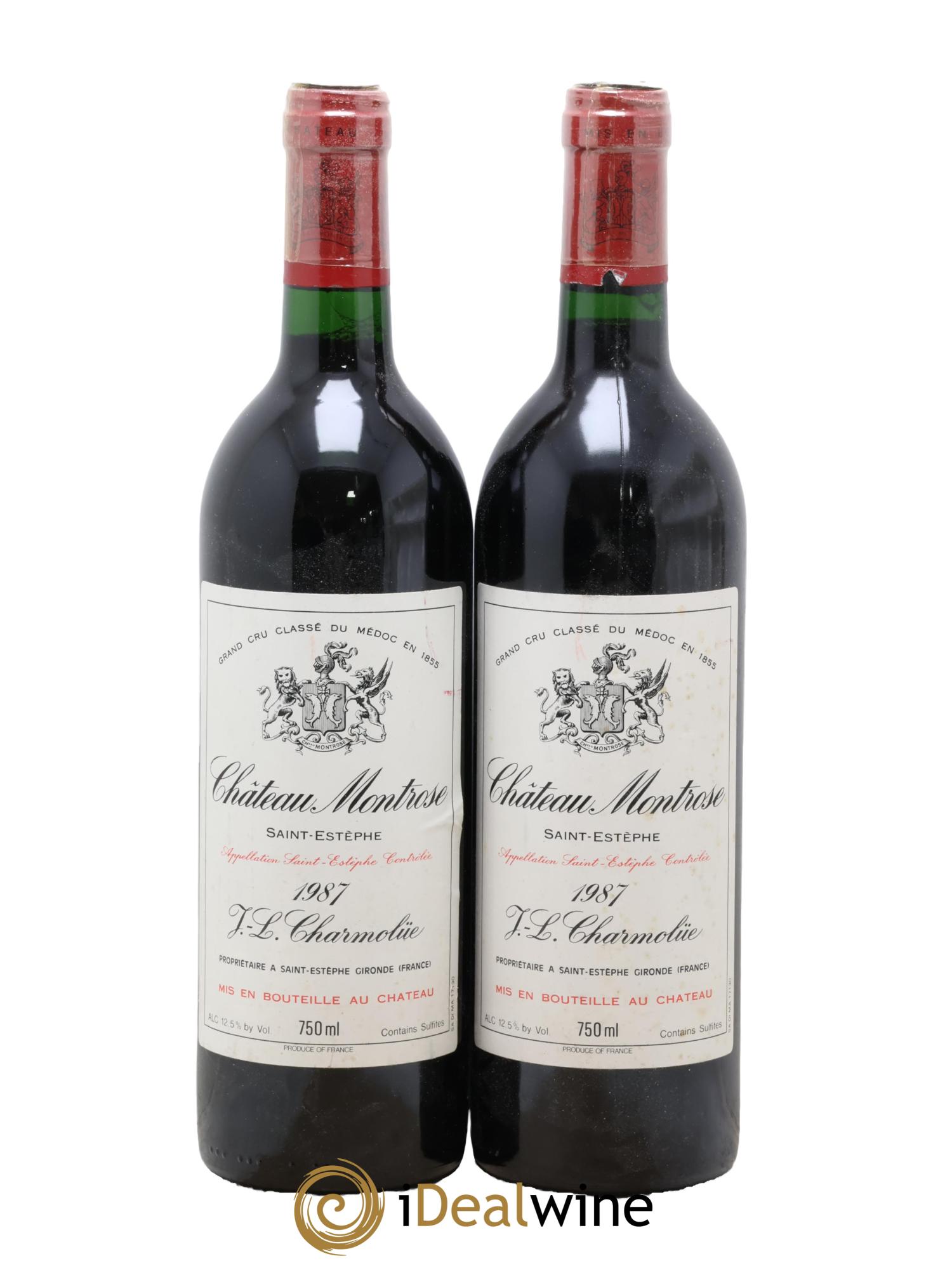 Château Montrose 2ème Grand Cru Classé 1987 - Lot de 2 bouteilles - 0