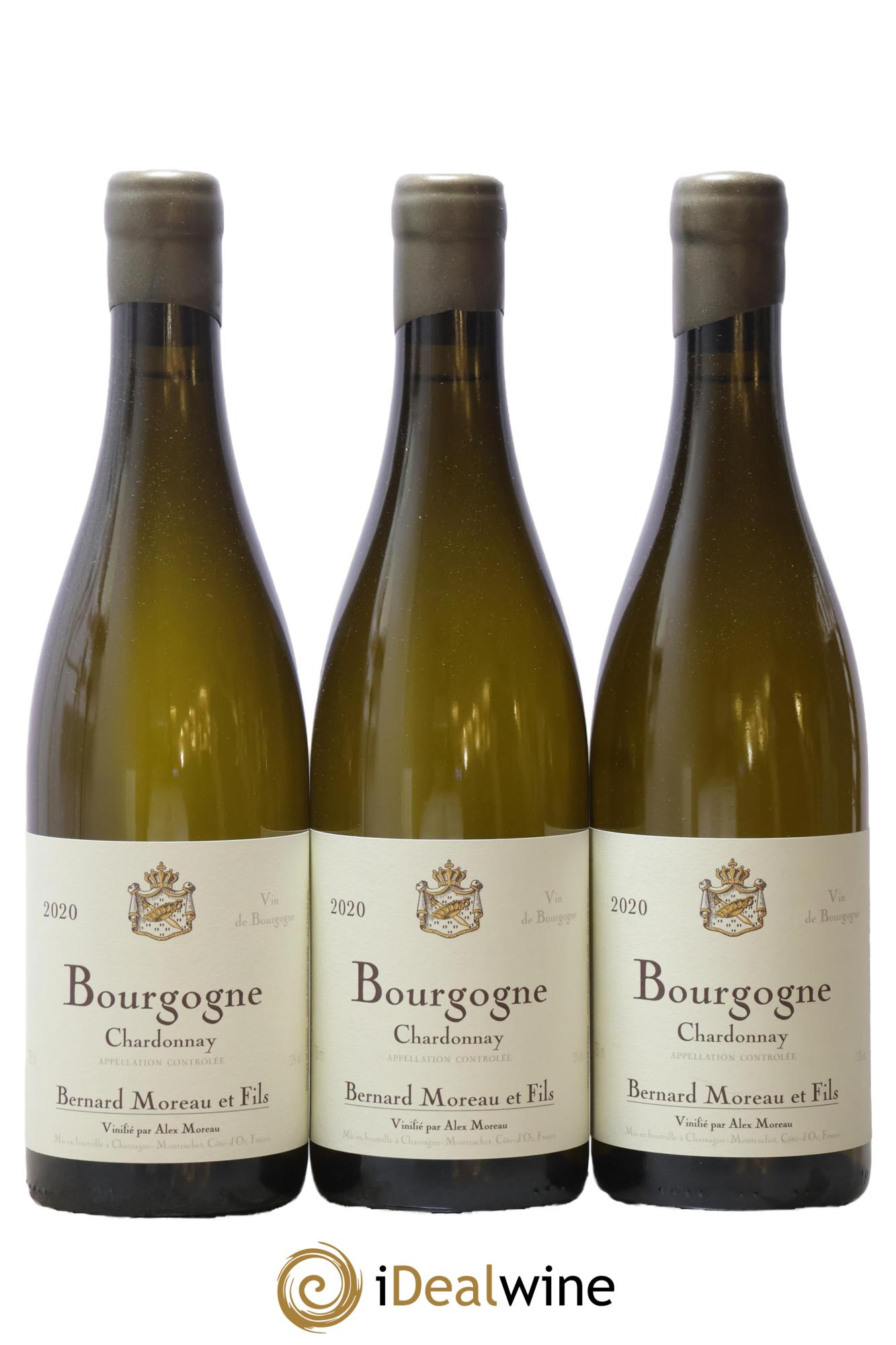 Bourgogne Bernard Moreau & Fils 2020 - Posten von 3 Flaschen - 0