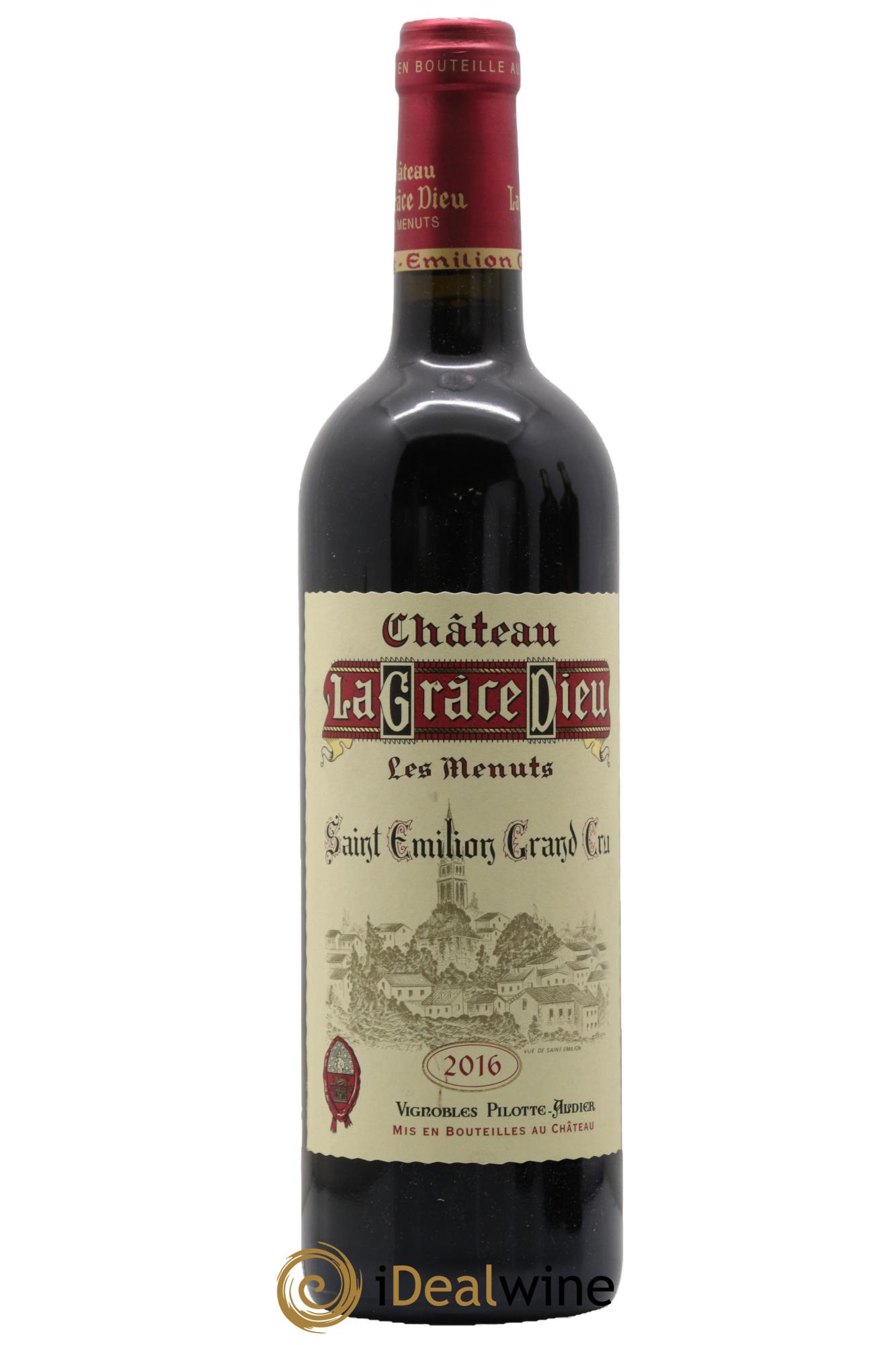 Château la Grâce Dieu les Menuts 2016 - Lot de 1 bouteille - 0