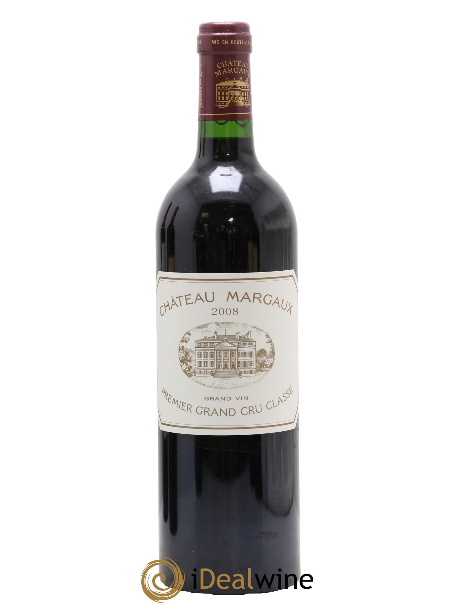 Château Margaux 1er Grand Cru Classé 2008 - Lot de 1 bouteille - 0