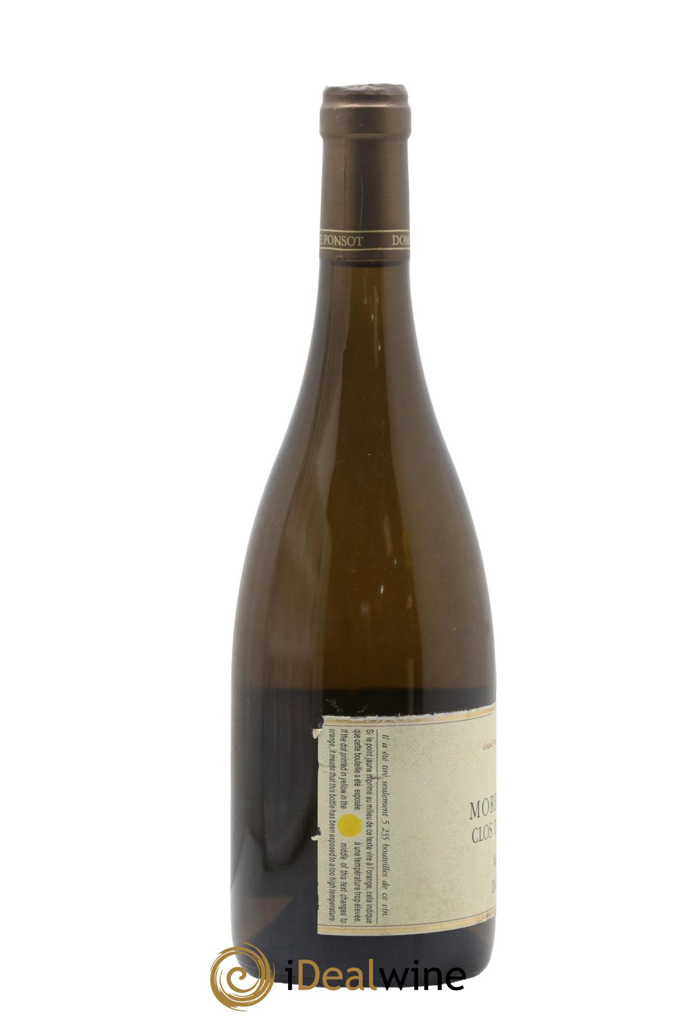 Morey Saint-Denis 1er Cru Clos des Monts Luisants Vieilles Vignes Ponsot (Domaine) 2016 - Lot de 1 bouteille - 1