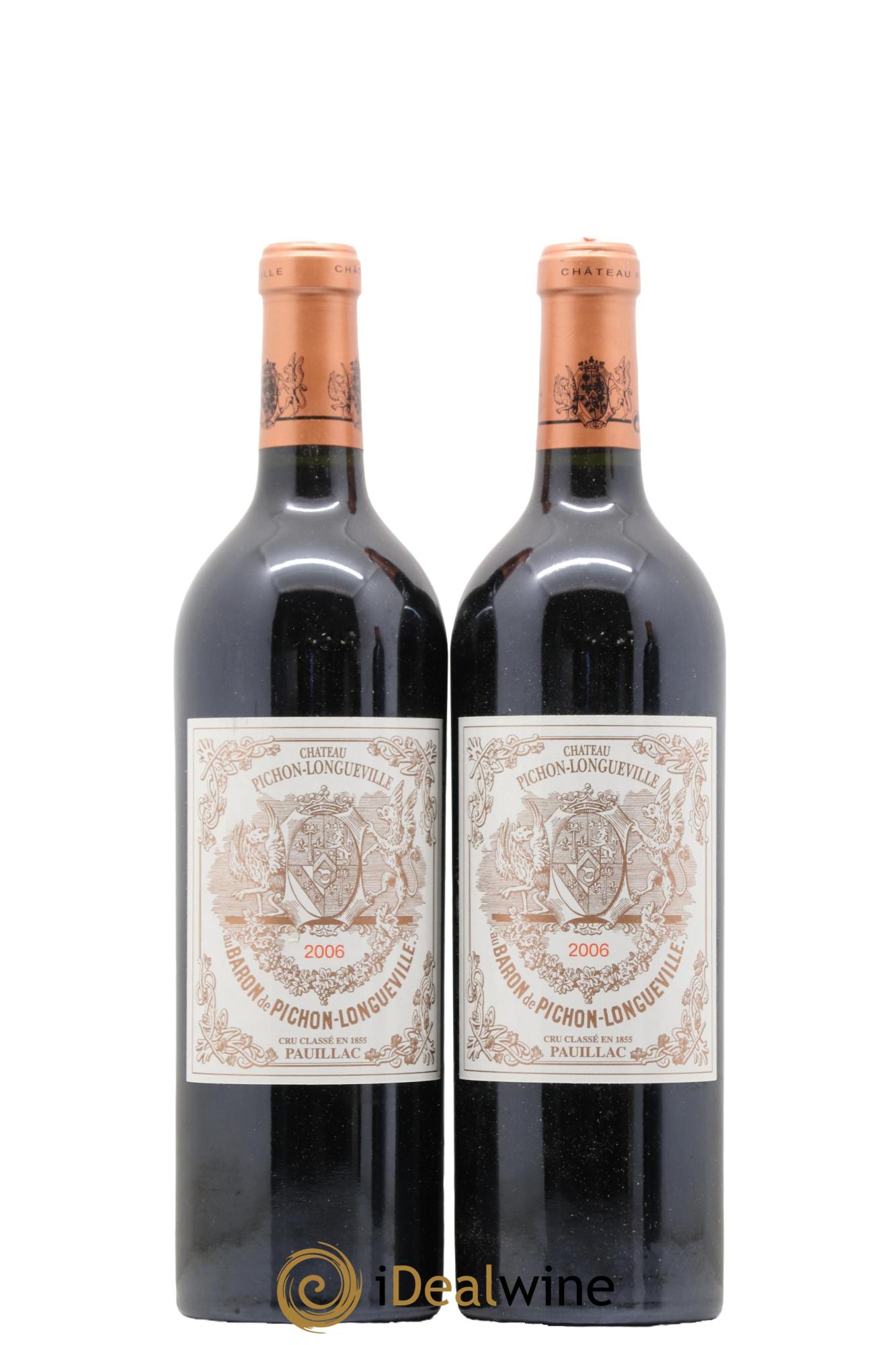 Pichon Longueville Baron 2ème Grand Cru Classé 2006 - Lot de 2 bouteilles - 0