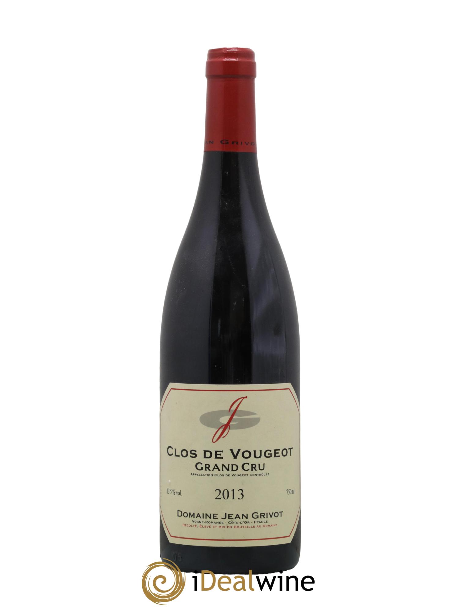 Clos de Vougeot Grand Cru Jean Grivot 2013 - Lot de 1 bouteille - 0