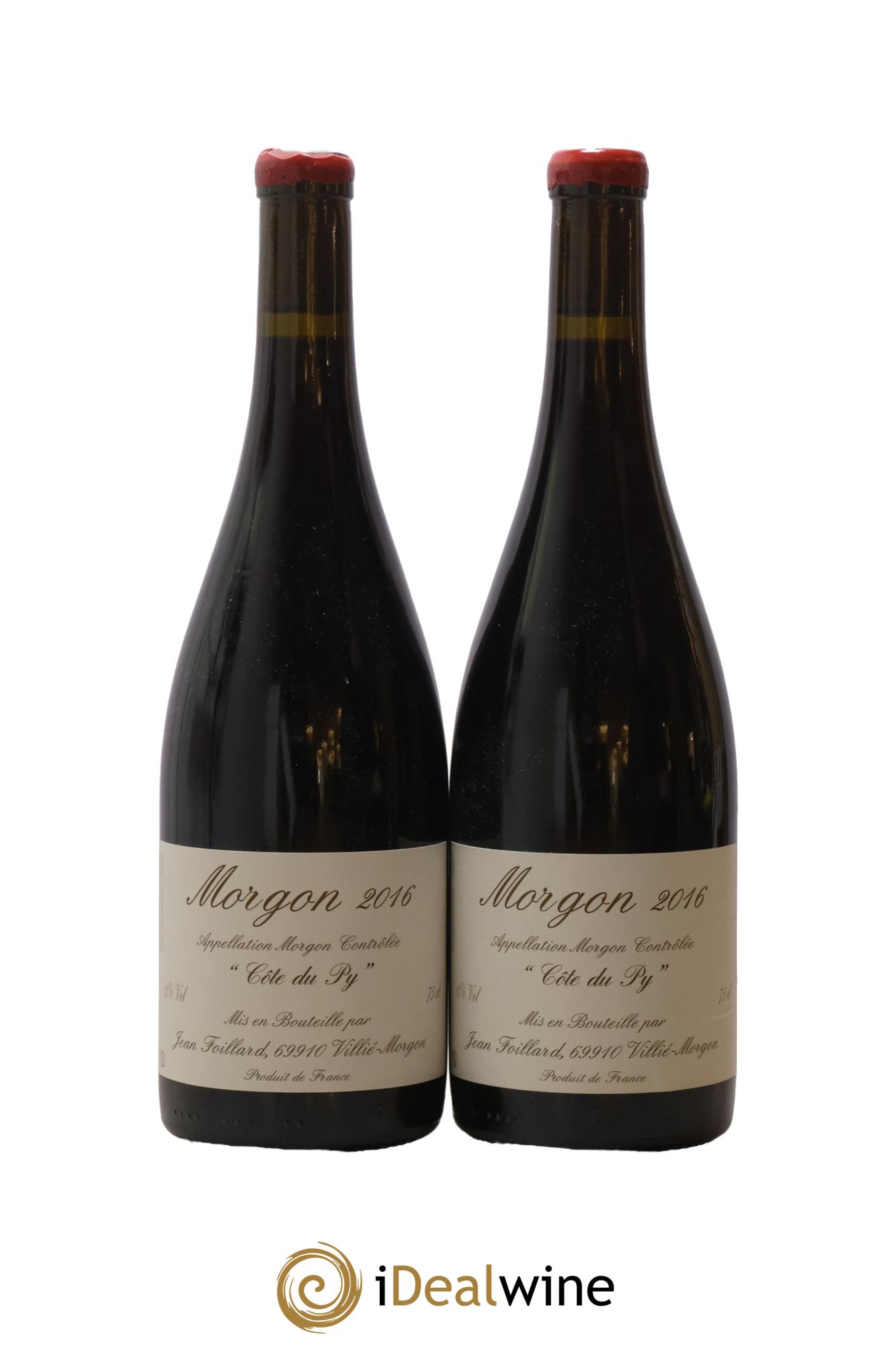 Morgon Côte du Py Jean Foillard 2016 - Posten von 2 Flaschen - 0