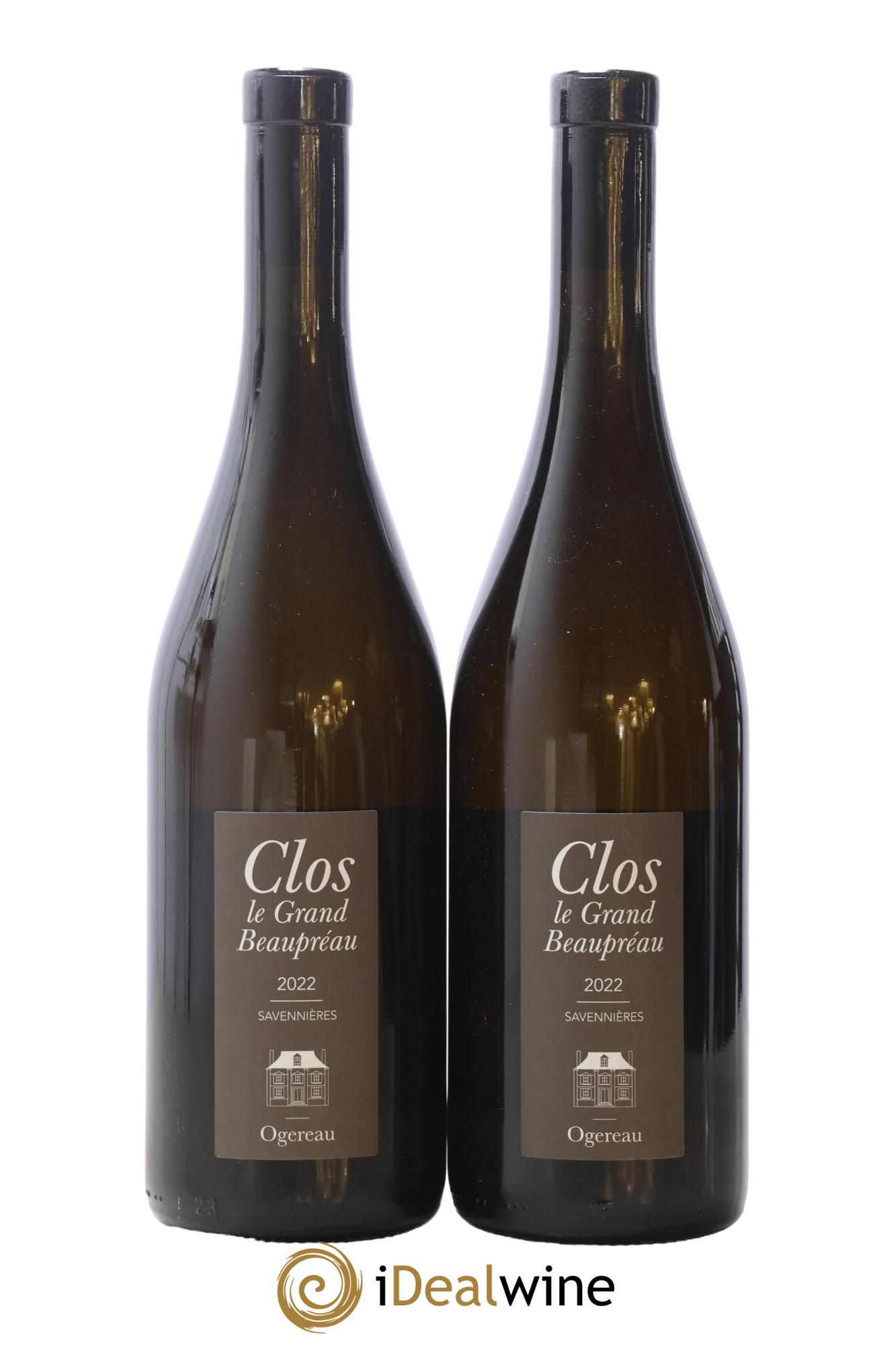 Savennières Clos le Grand Beaupréau Domaine Ogereau 2022 - Lot de 2 bouteilles - 0