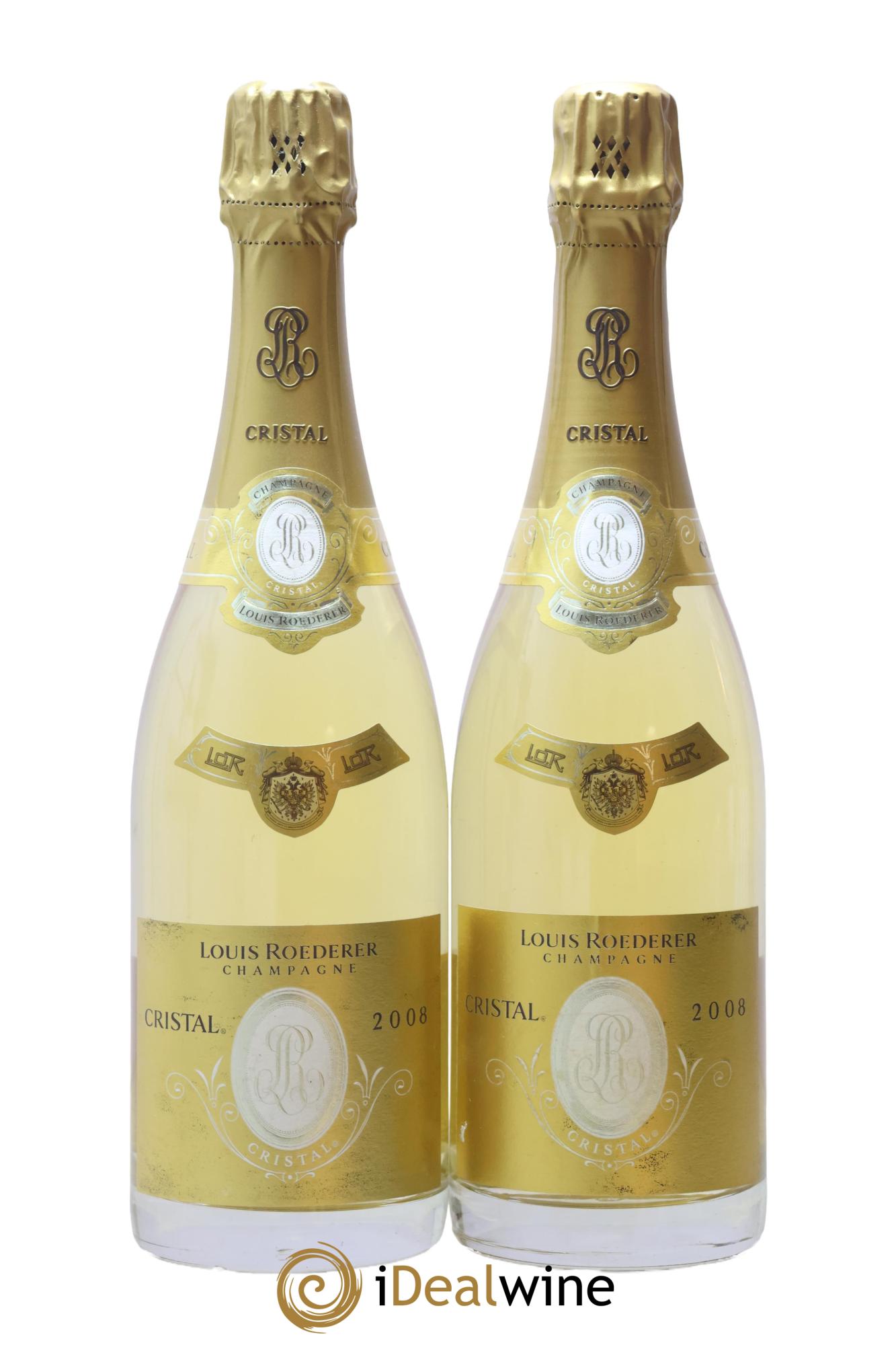 Cristal Louis Roederer 2008 - Posten von 2 Flaschen - 0