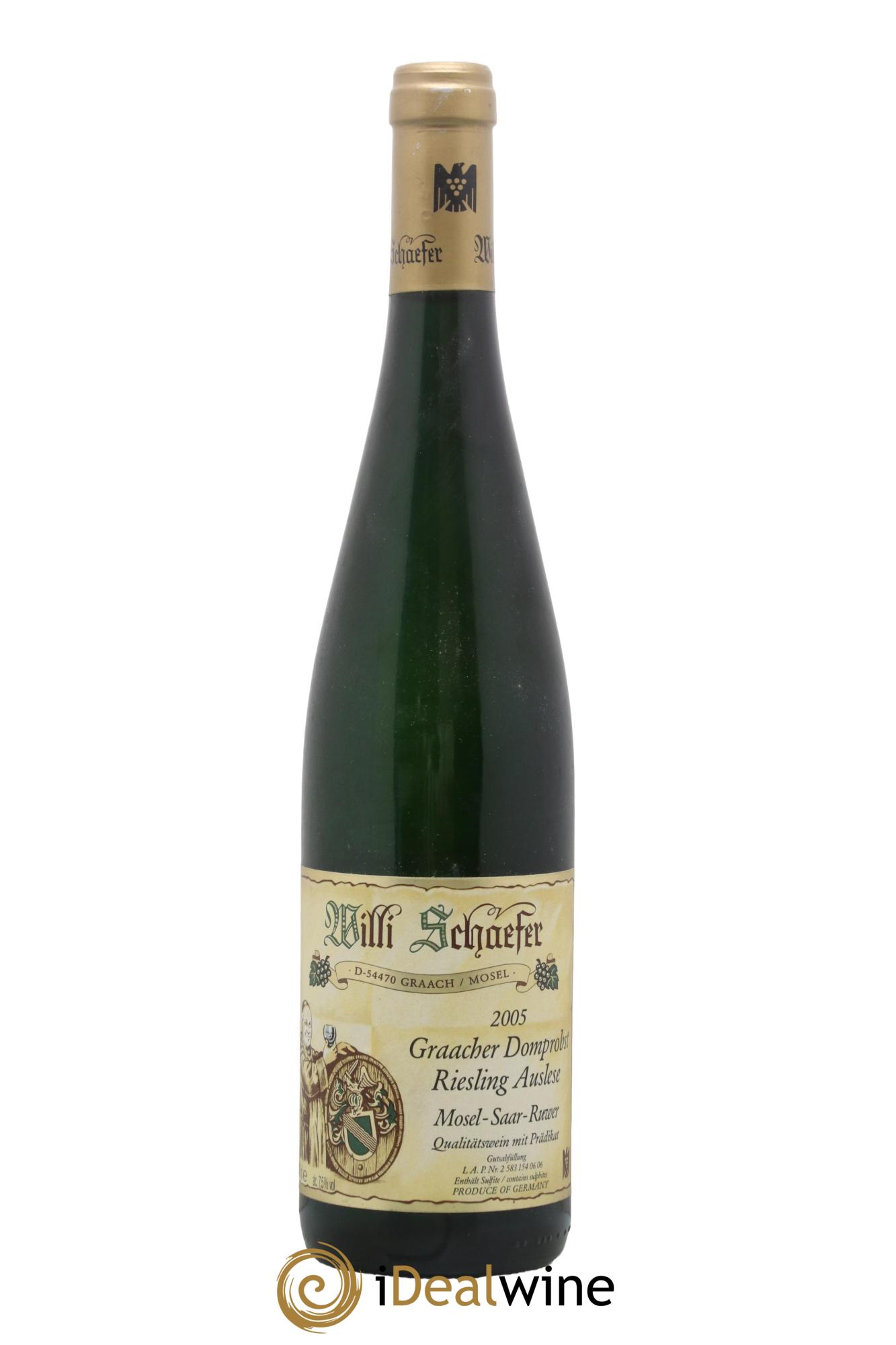 Riesling Willi Schaefer Graacher Domprobst Auslese 2005 - Posten von 1 Flasche - 0