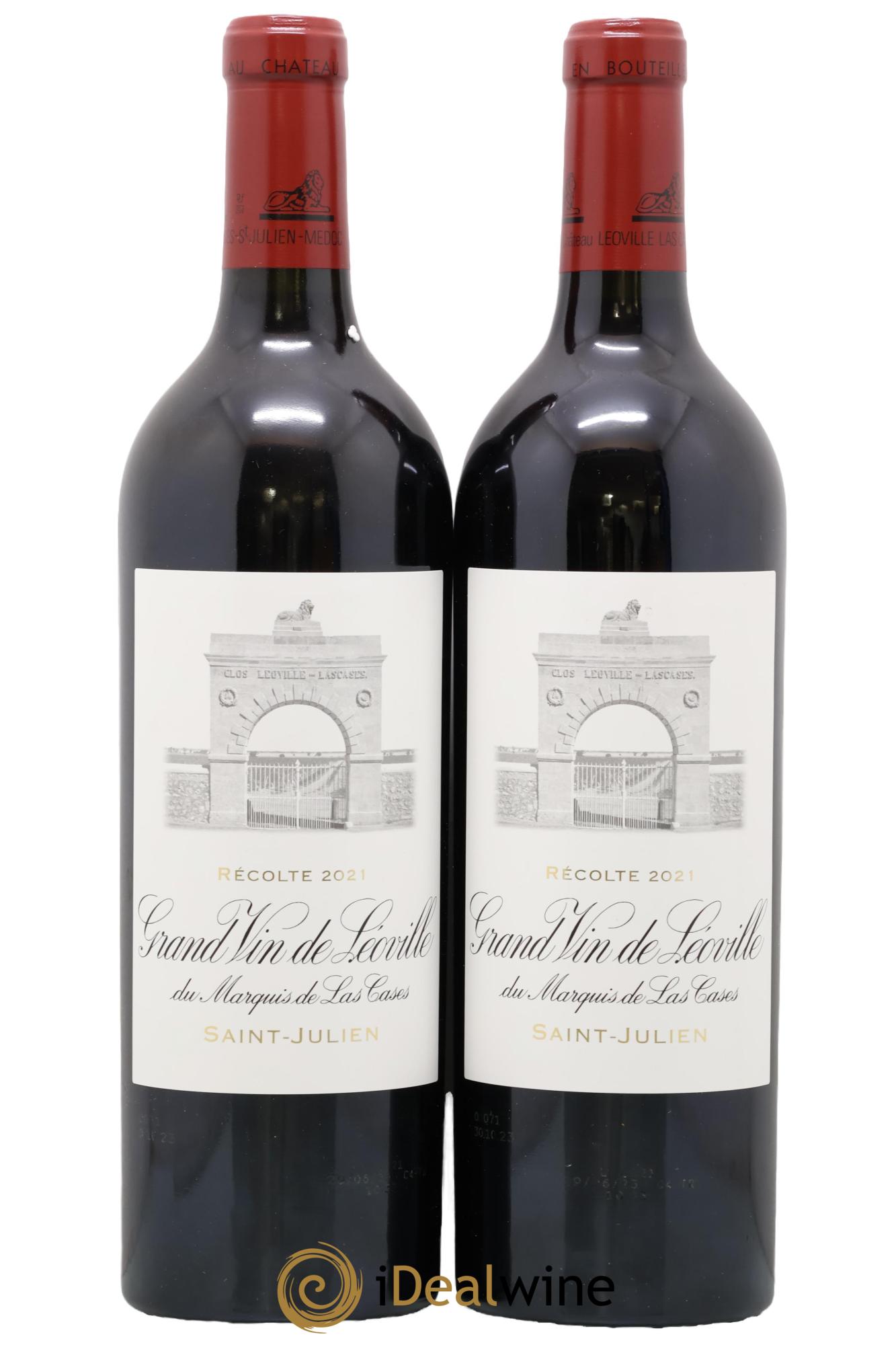 Château Léoville Las Cases 2ème Grand Cru Classé 2021 - Lot of 2 bottles - 0