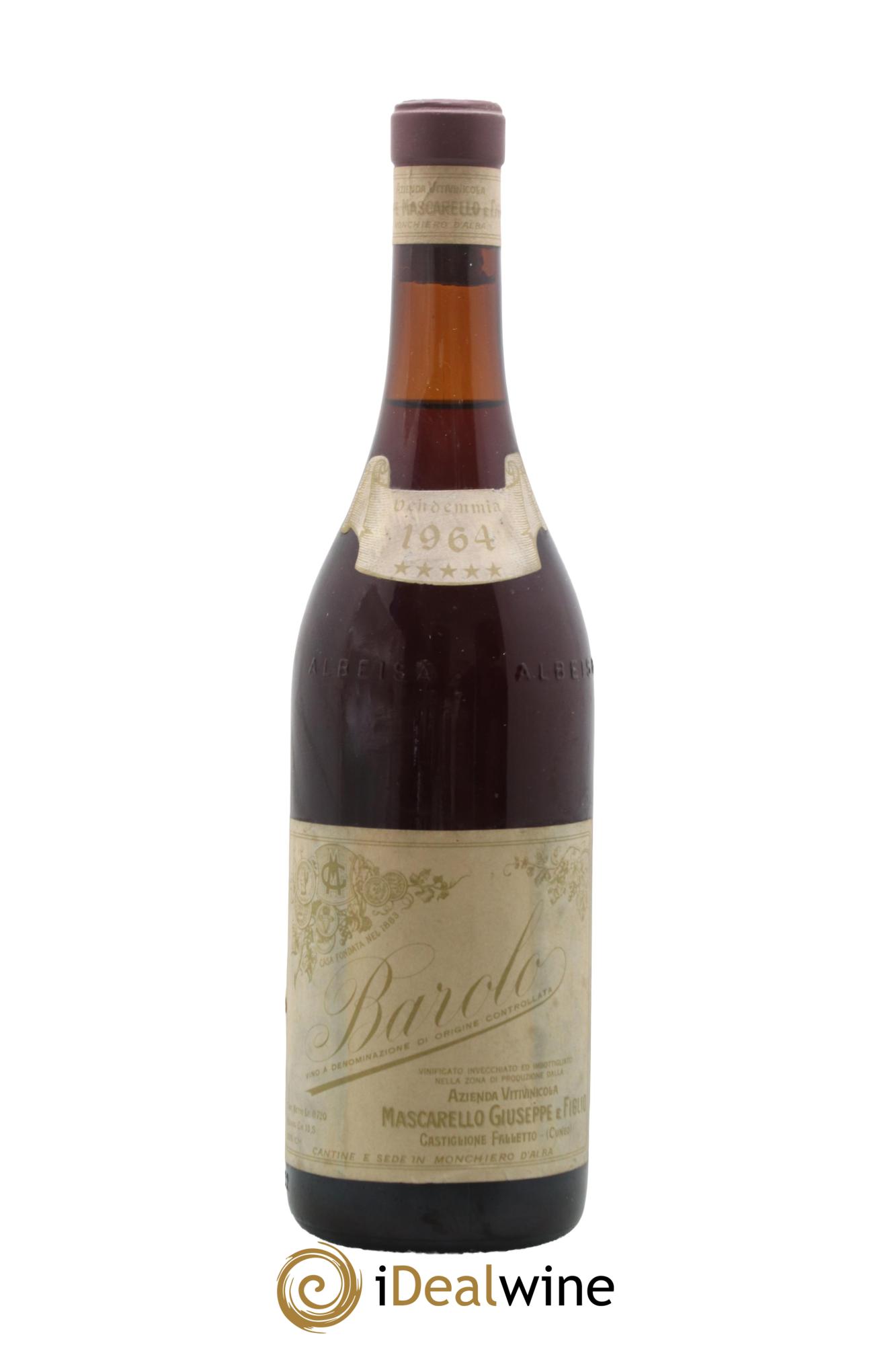 Barolo Giuseppe Mascarello 1964 - Lot de 1 bouteille - 0