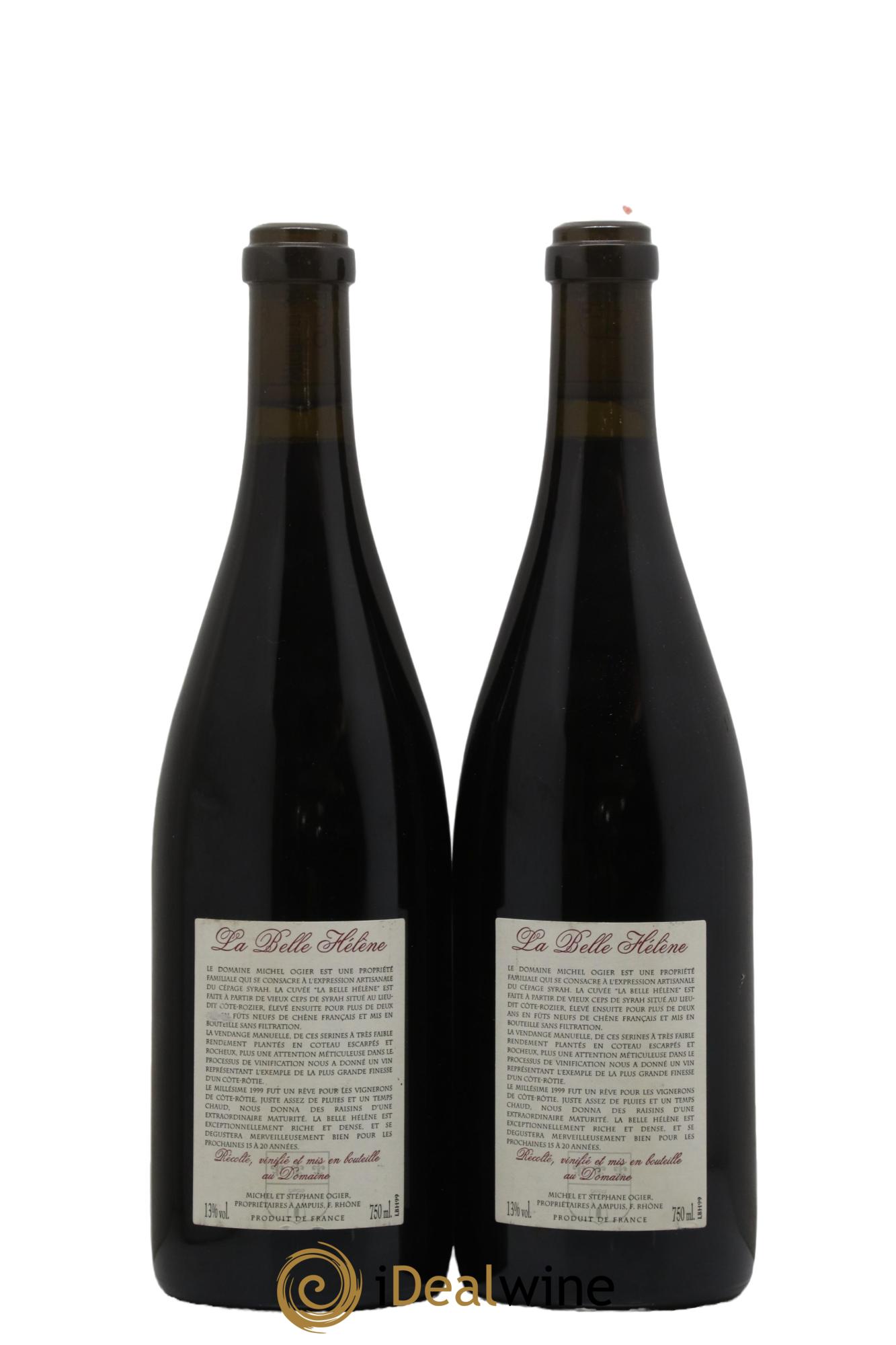 Côte-Rôtie La Belle Hélène Stéphane Ogier 1999 - Lot of 2 bottles - 1
