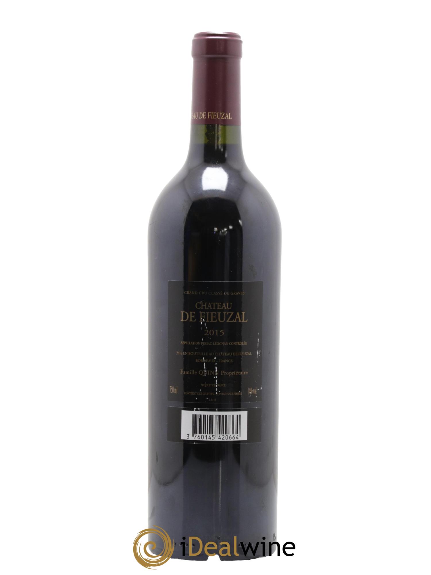 Château de Fieuzal Cru Classé de Graves 2015 - Lot de 1 bouteille - 1