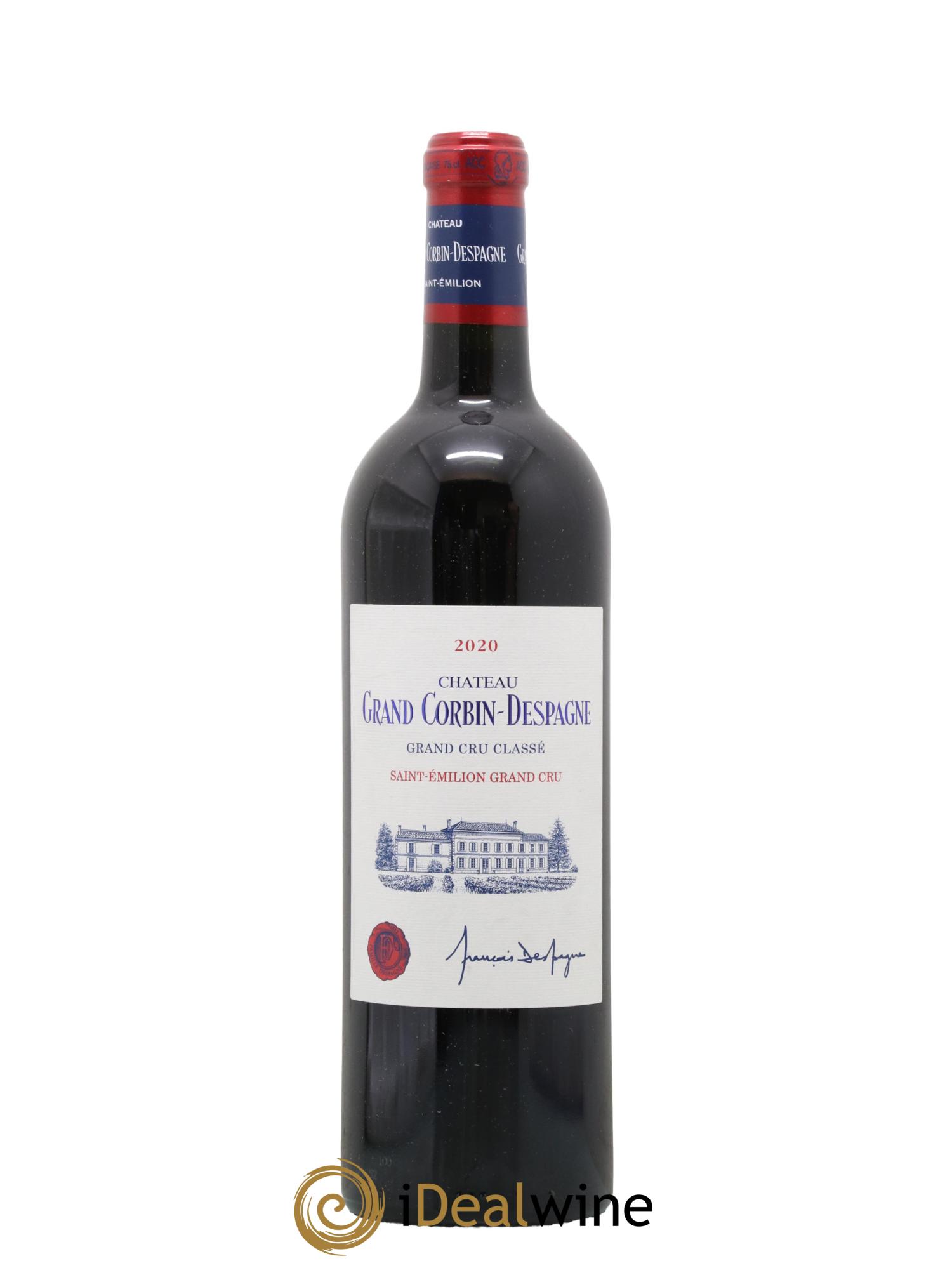 Château Grand Corbin Despagne Grand Cru Classé 2020 - Lot de 1 bouteille - 0