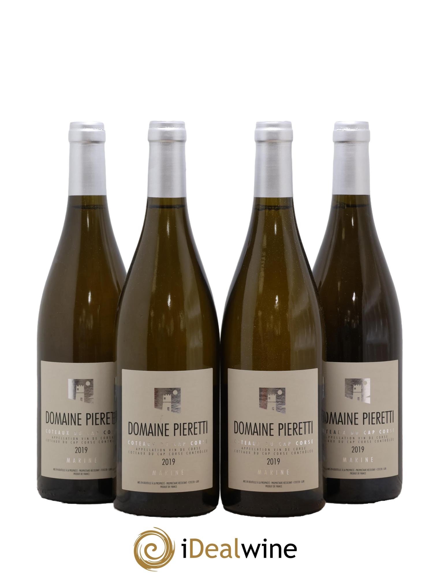 Vin de Corse Cap Corse Marine Domaine Pieretti 2019 - Lotto di 4 bottiglie - 0