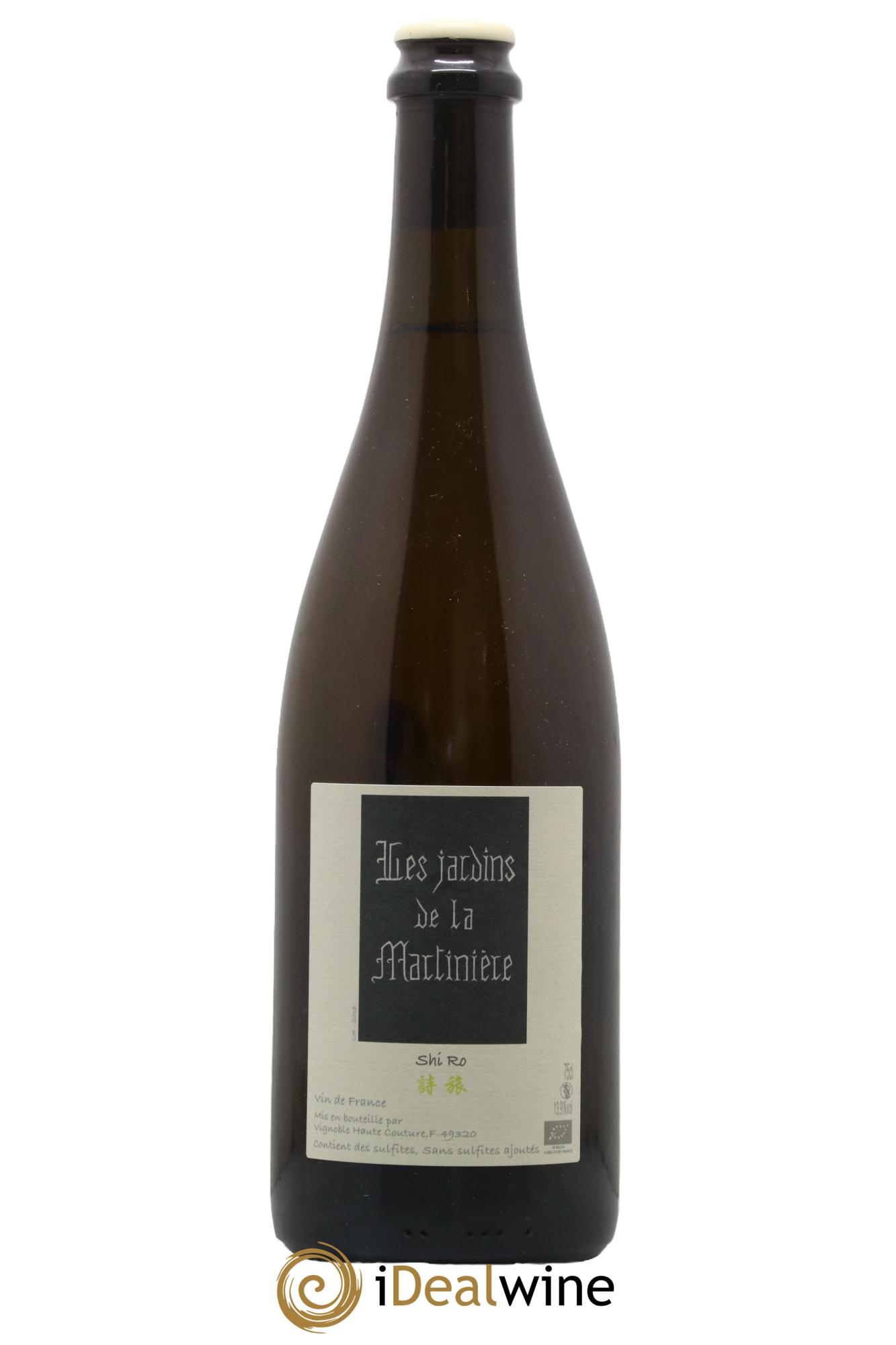 Vin de France Shi Ro Les Jardins de la Martinière 2018 - Lot de 1 bouteille - 0