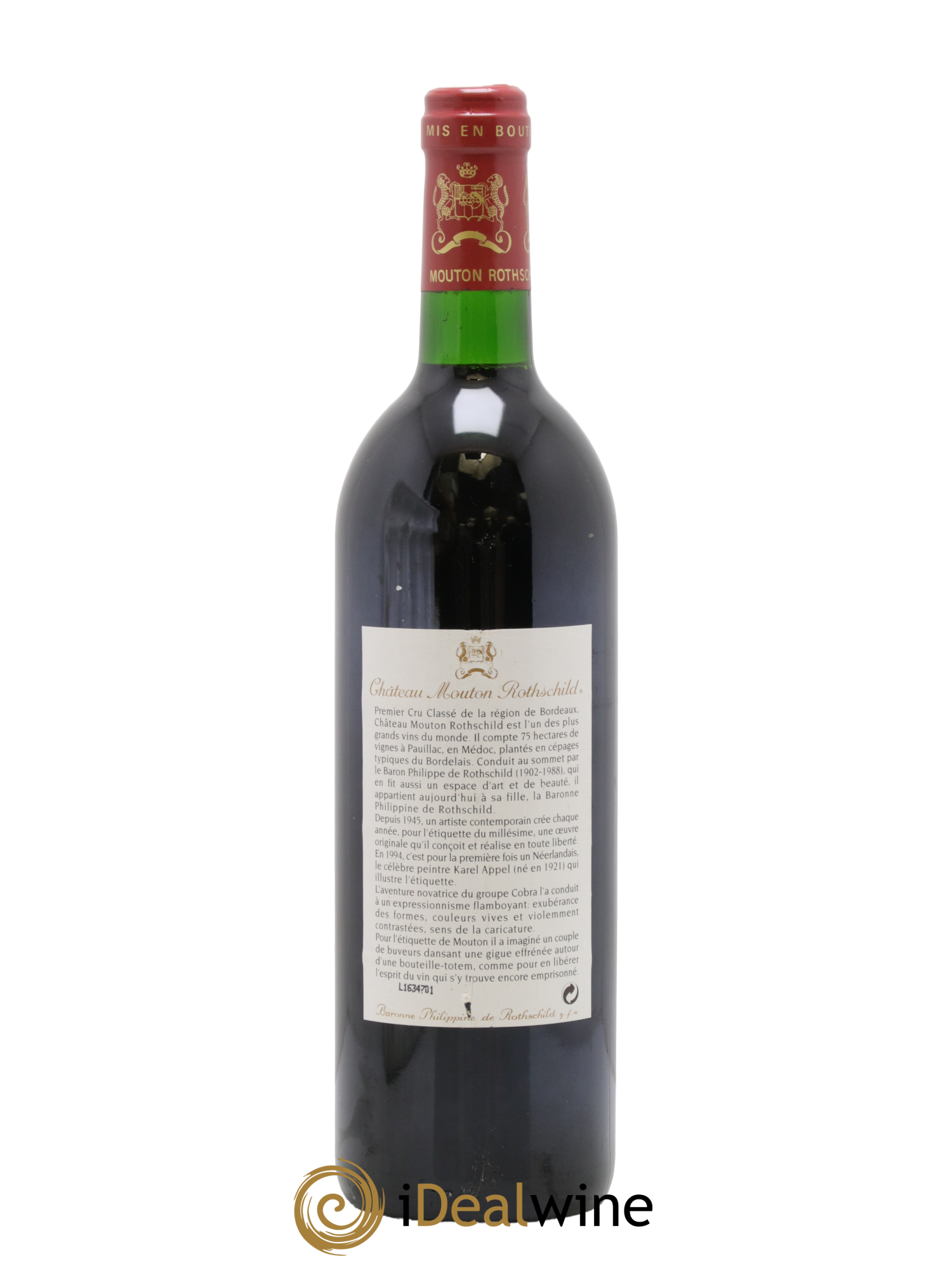Château Mouton Rothschild 1er Grand Cru Classé 1994 - Posten von 1 Flasche - 1