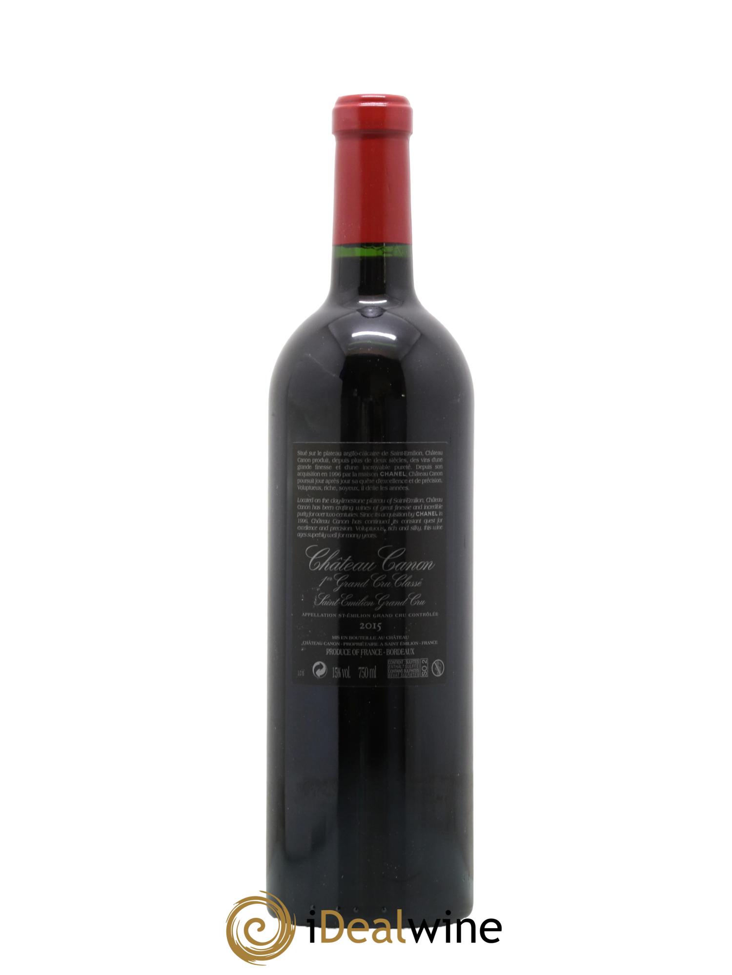 Château Canon 1er Grand Cru Classé B 2015 - Lot de 1 bouteille - 1