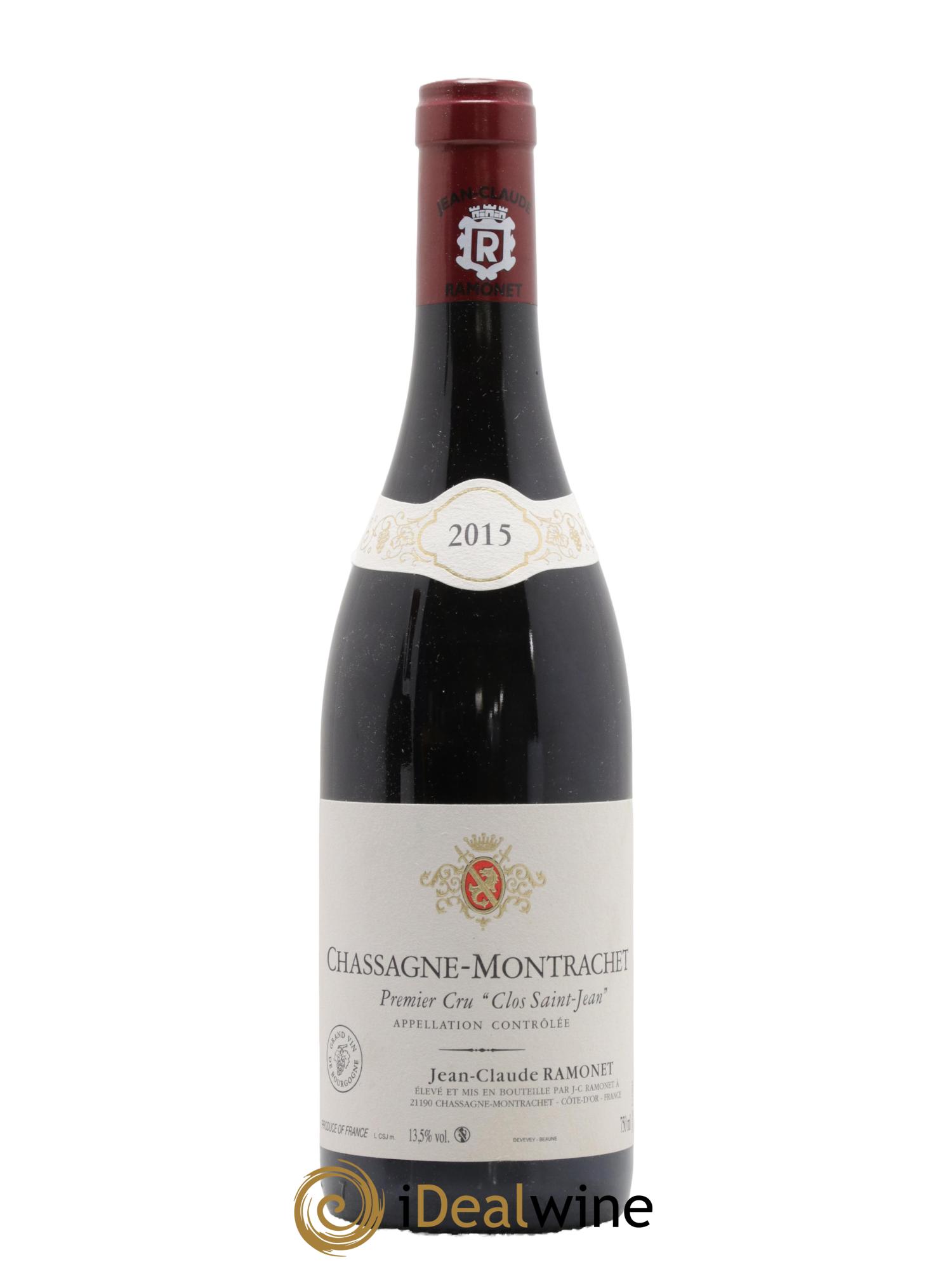 Chassagne-Montrachet 1er Cru Clos Saint-Jean Ramonet (Domaine) 2015 - Lot de 1 bouteille - 0