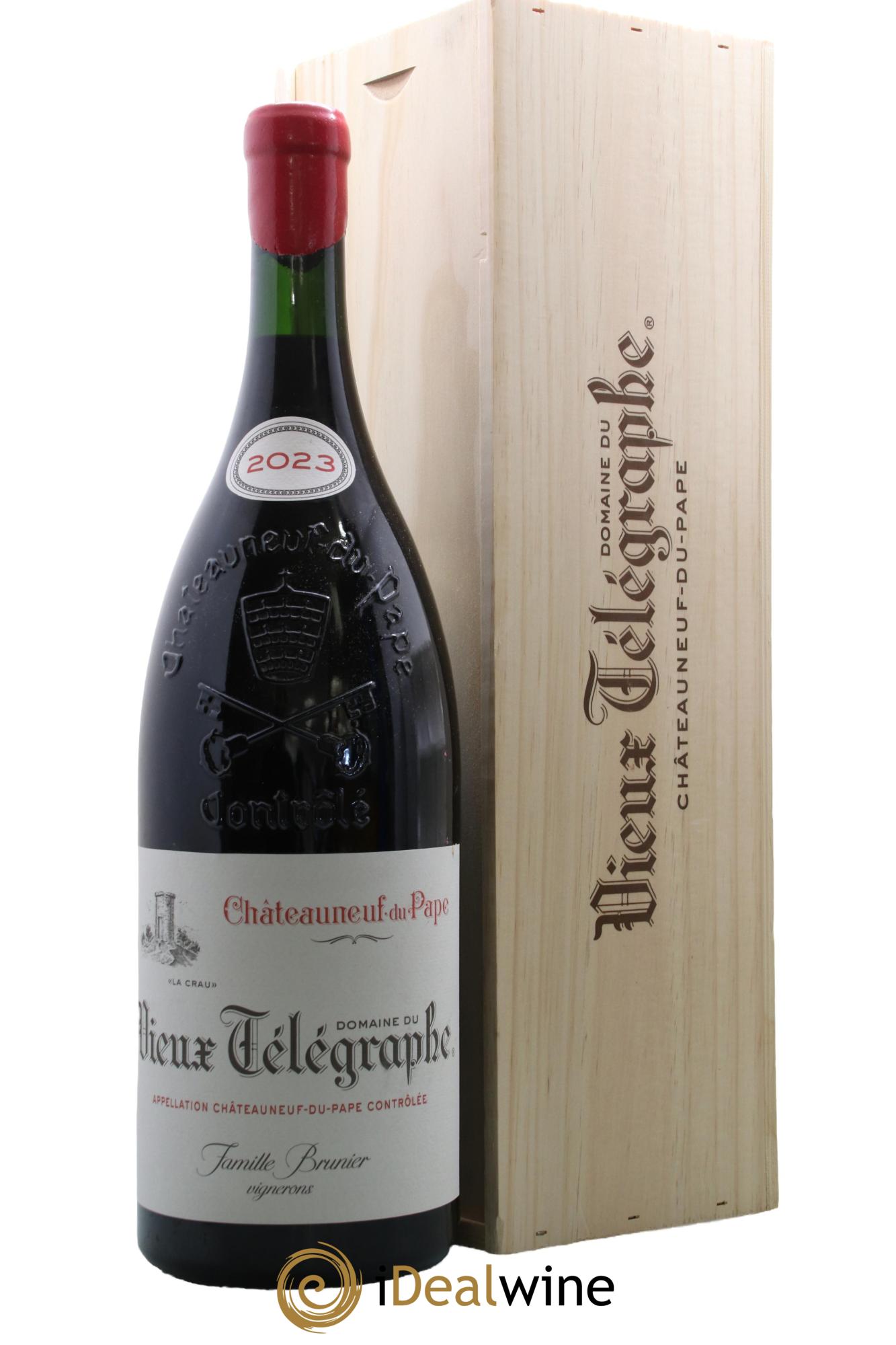 Châteauneuf-du-Pape Vieux Télégraphe (Domaine du) Vignobles Brunier 2023 - Lot de 1 double magnum - 0