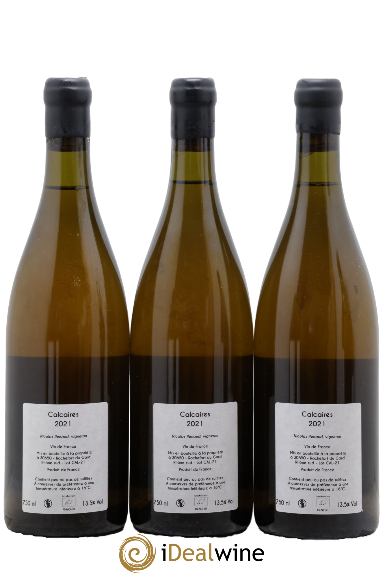 Vin de France Calcaires Clos des Grillons Calcaires 2021 - Lot de 3 bouteilles - 1