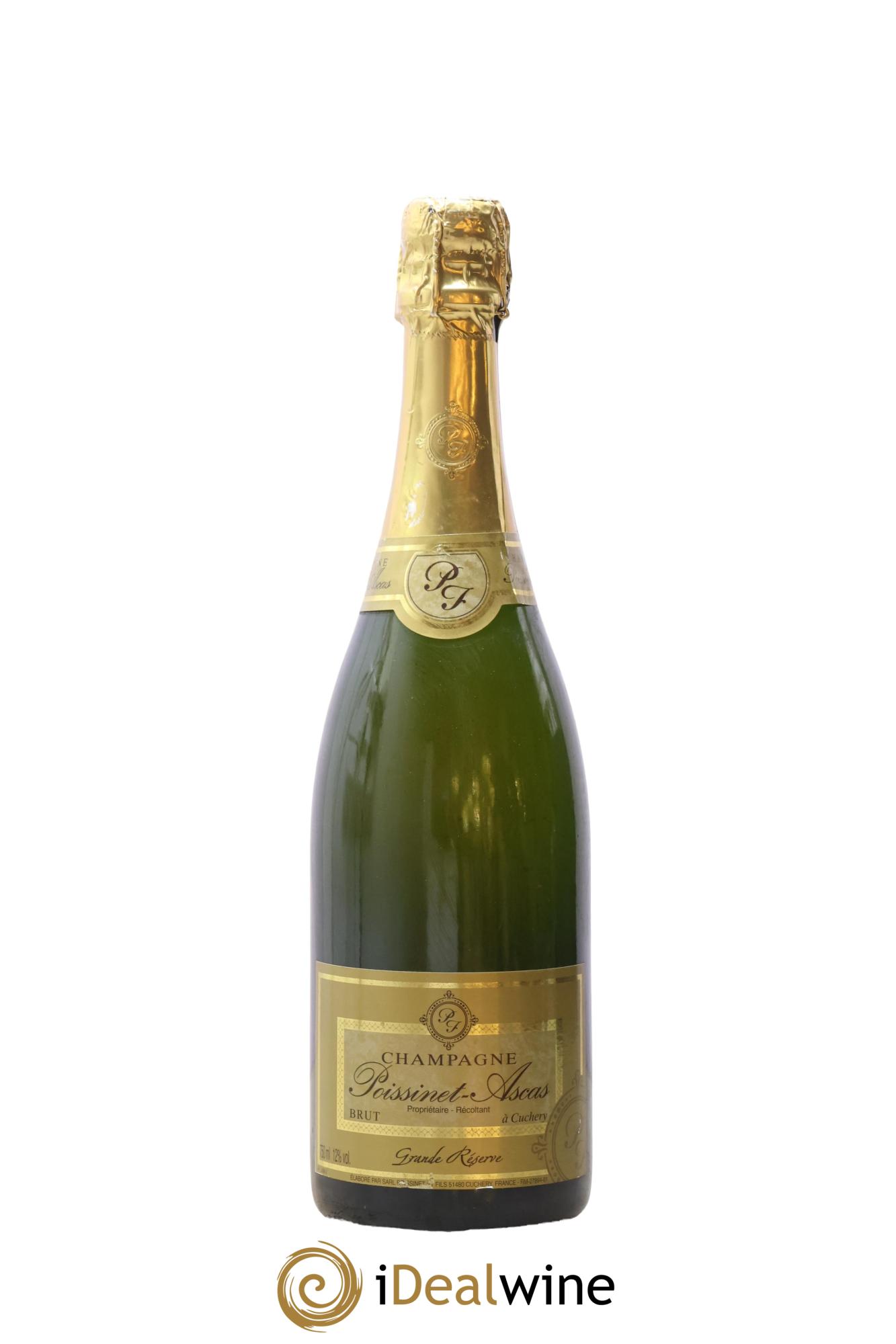 Champagne Grande Réserve Poissinet-Ascas - Lot of 1 bottle - 0