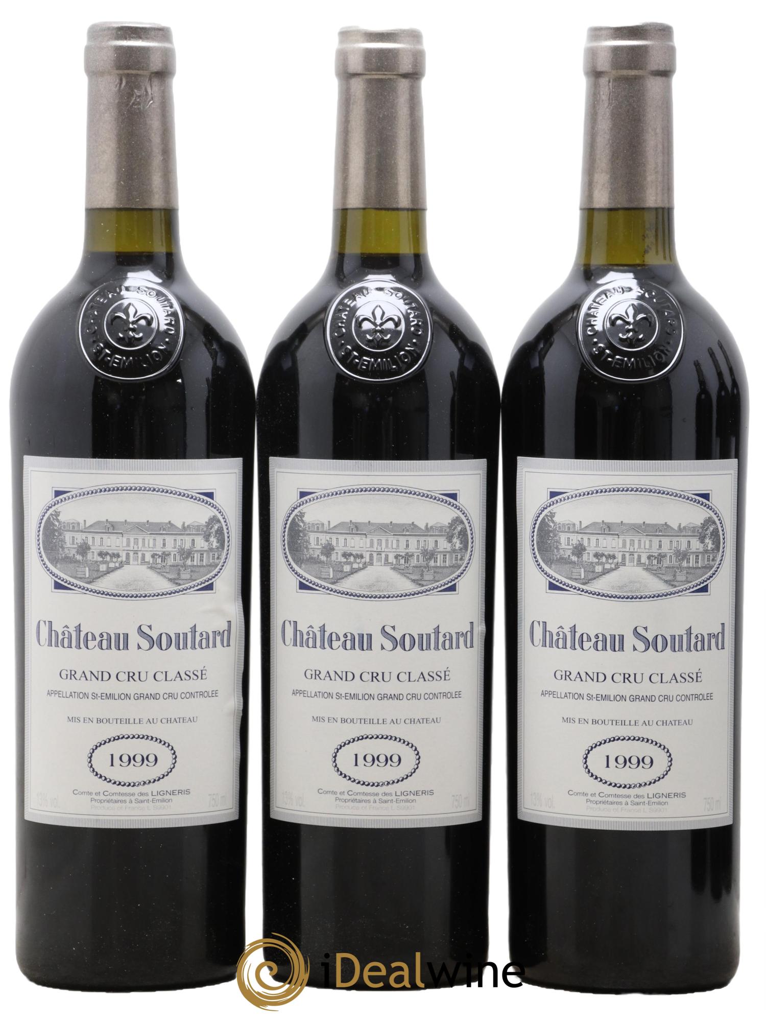 Château Soutard Grand Cru Classé 1999 - Lot de 12 bouteilles - 3