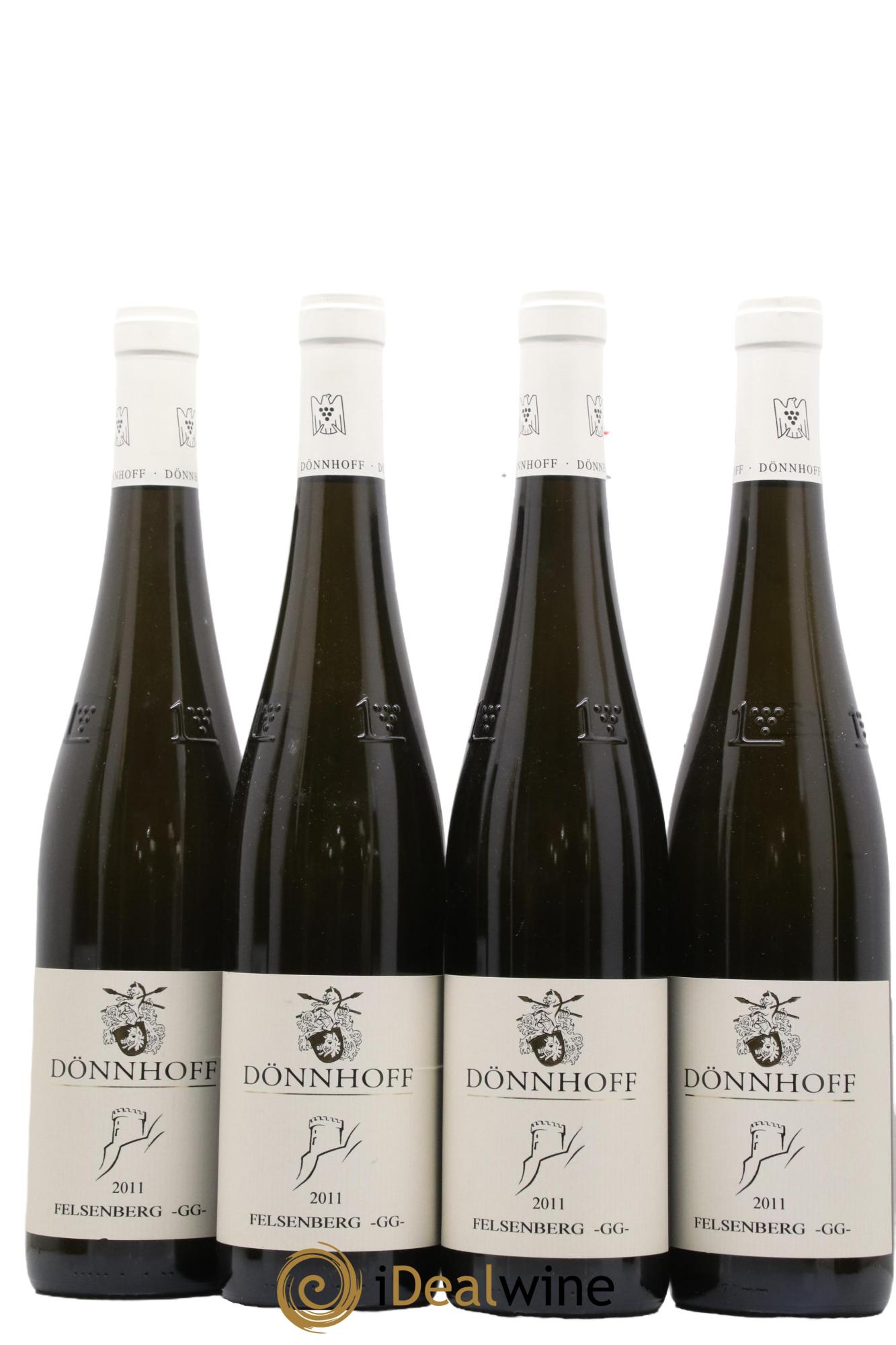 Allemagne Nahe Riesling Trocken GG Felsenberg Dönnhoff 2011 - Lot de 4 bouteilles - 0