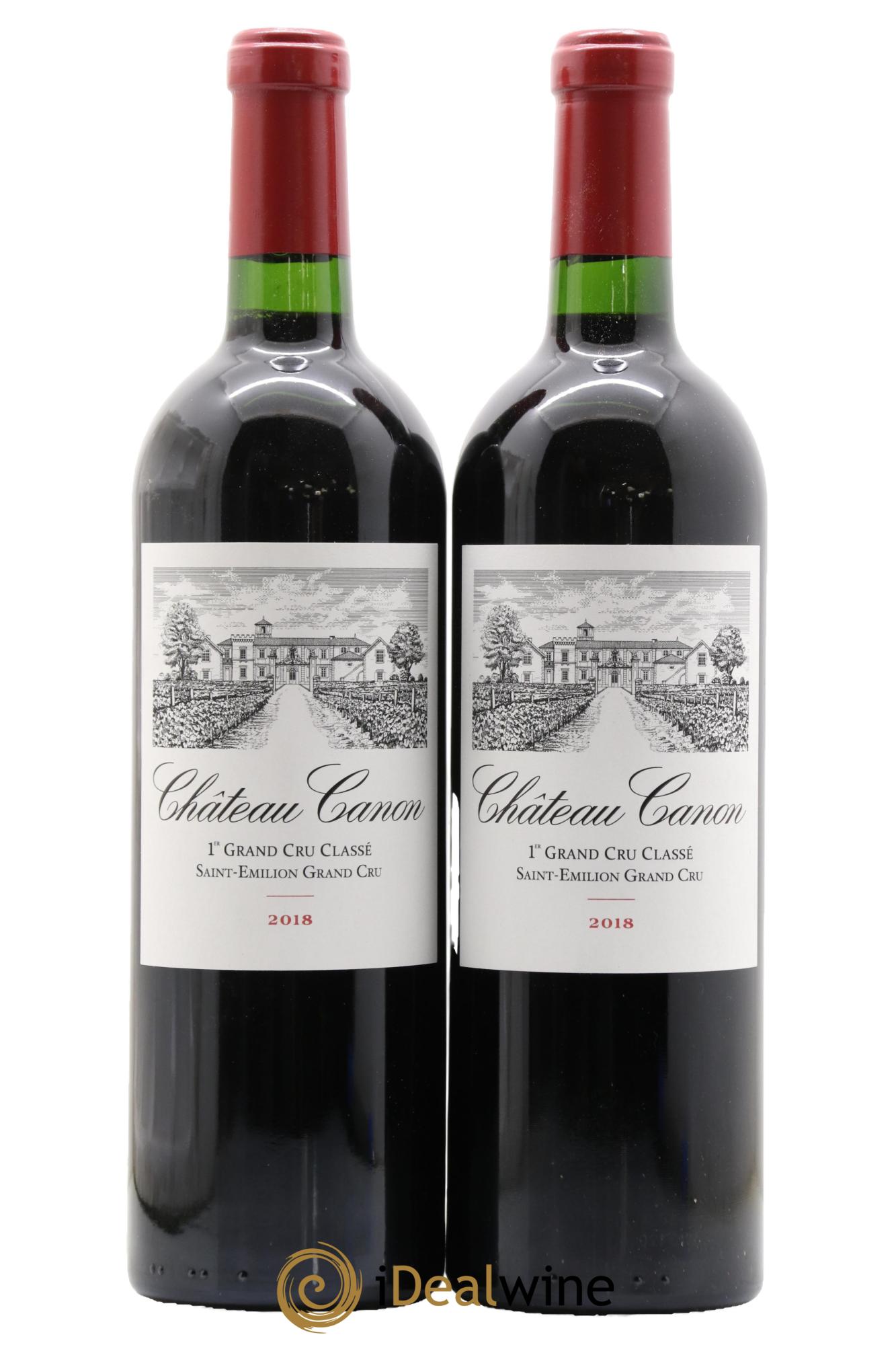 Château Canon 1er Grand Cru Classé B 2018 - Lot de 2 bouteilles - 0