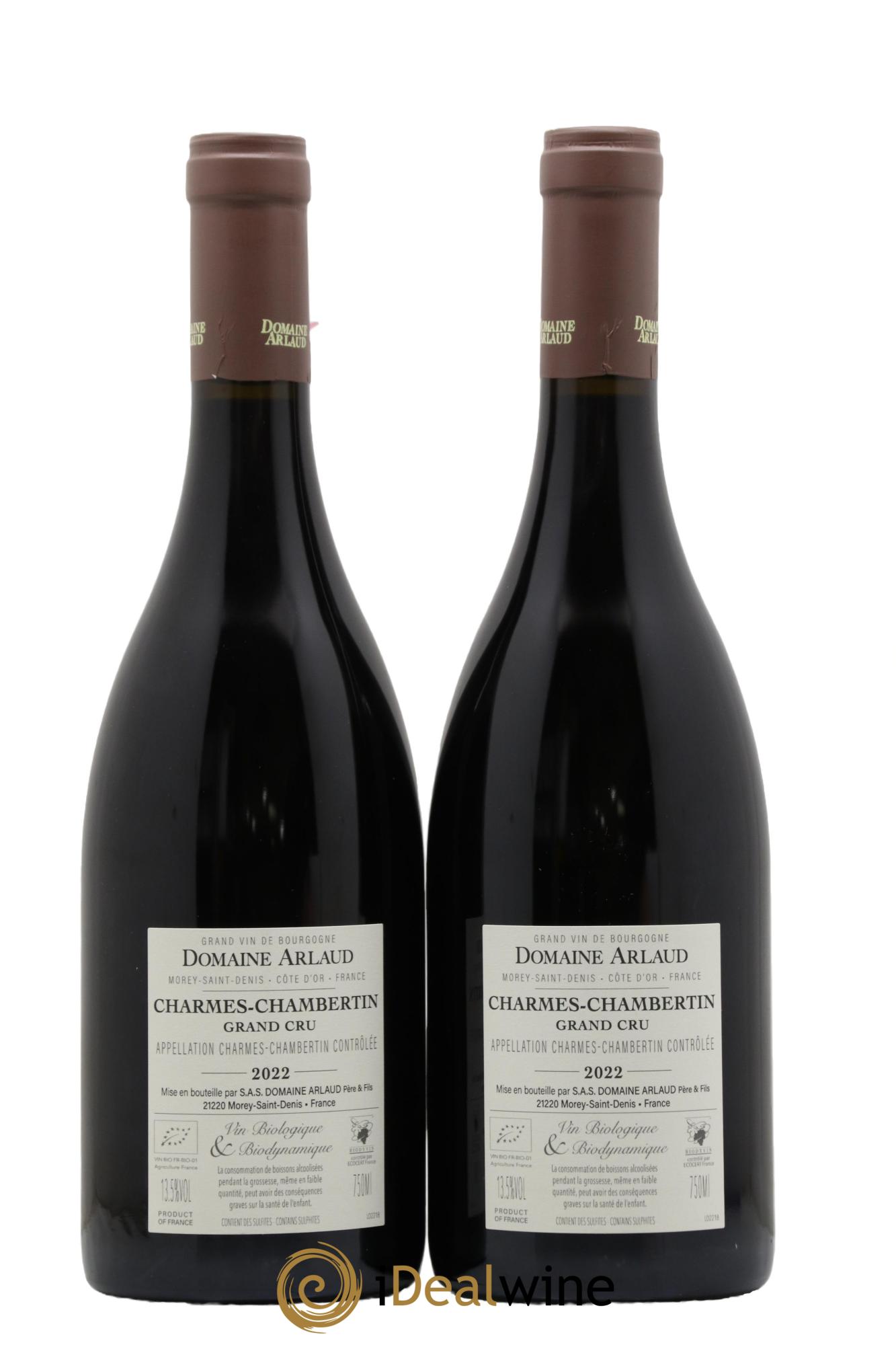 Charmes-Chambertin Grand Cru Arlaud 2022 - Lotto di 2 bottiglie - 1