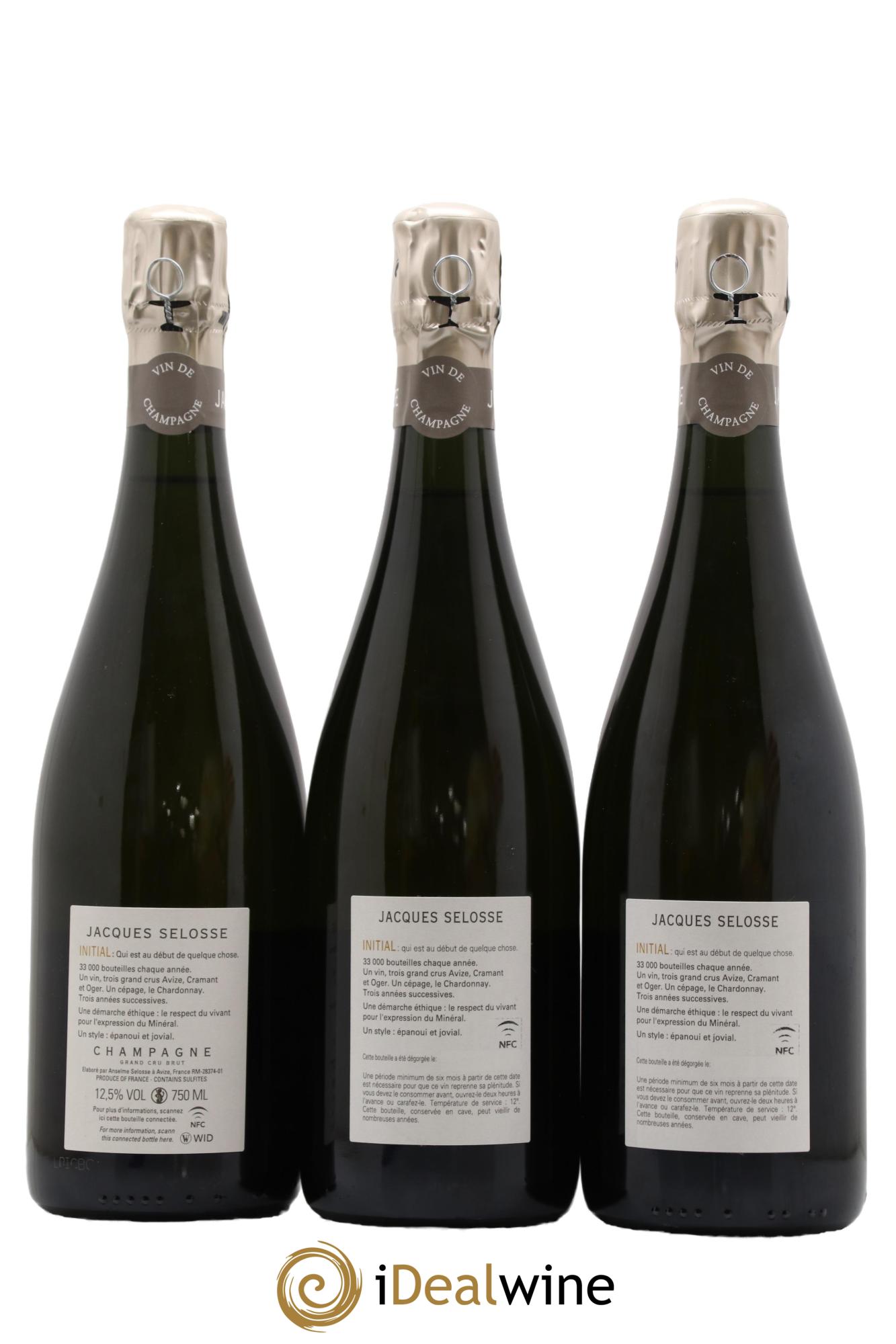 Initial Brut Jacques Selosse - Lot de 3 bouteilles - 1
