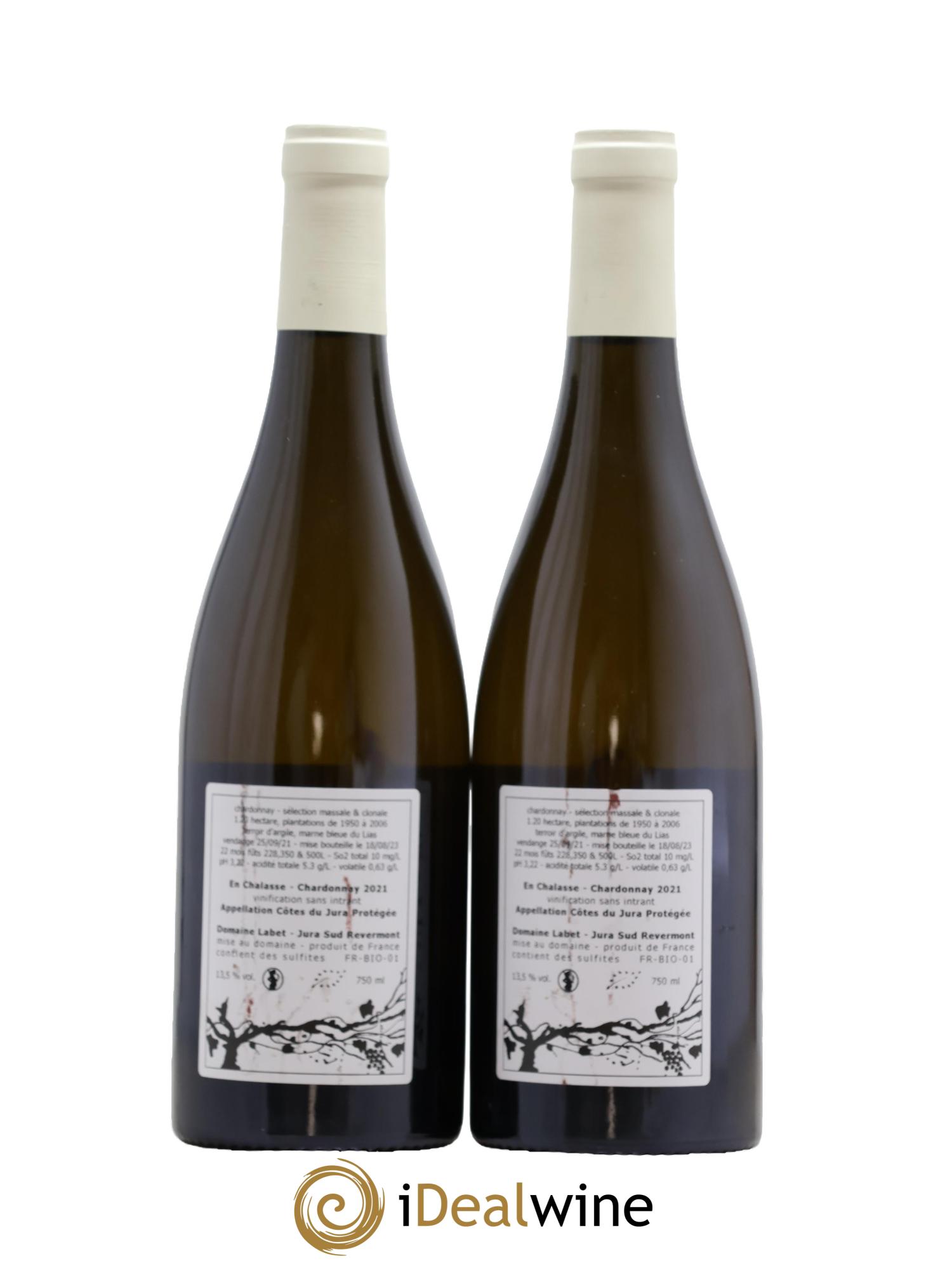 Côtes du Jura Chardonnay En Chalasse Romain - Julien - Charline Labet 2021 - Lot de 2 bouteilles - 1
