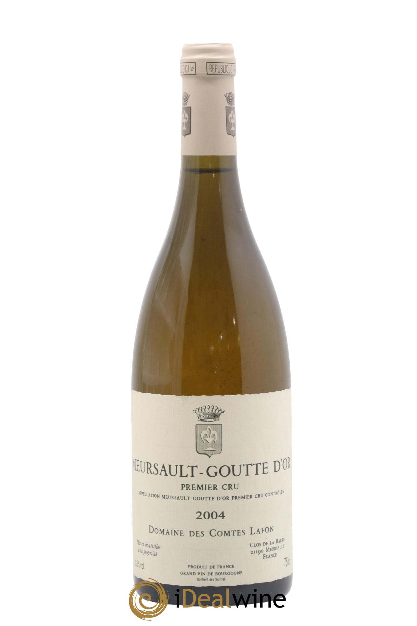 Meursault 1er Cru Goutte d'Or Comtes Lafon (Domaine des) 2004 - Lot de 1 bouteille - 0