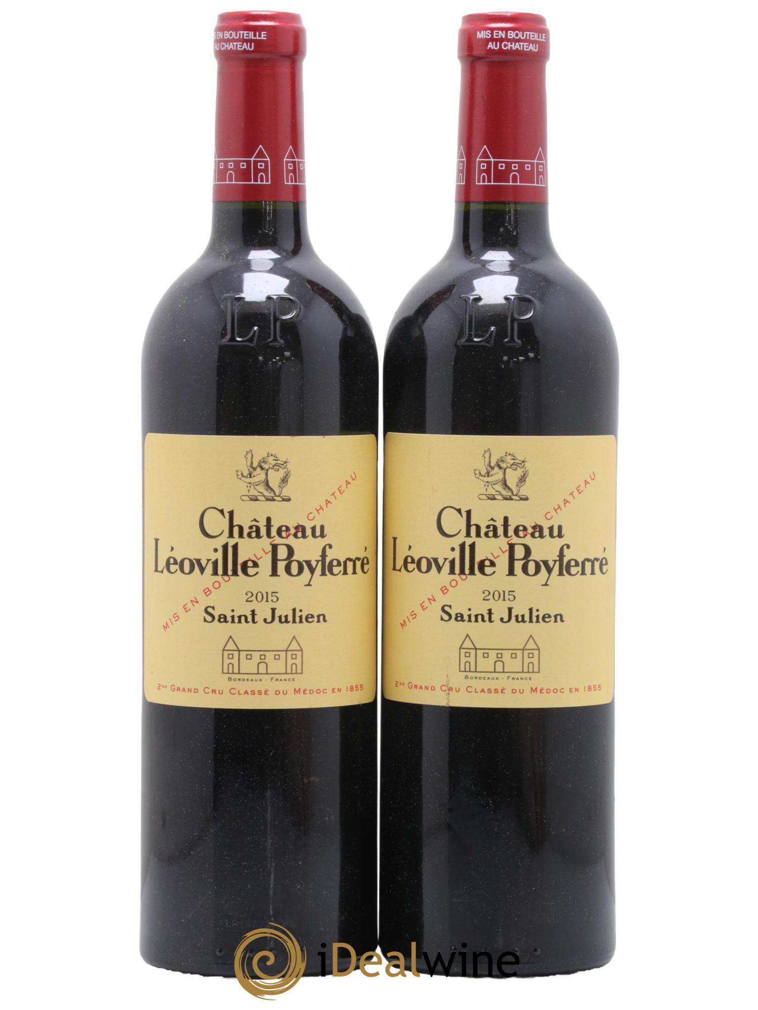 Château Léoville Poyferré 2ème Grand Cru Classé 2015 - Lot de 2 bouteilles - 0