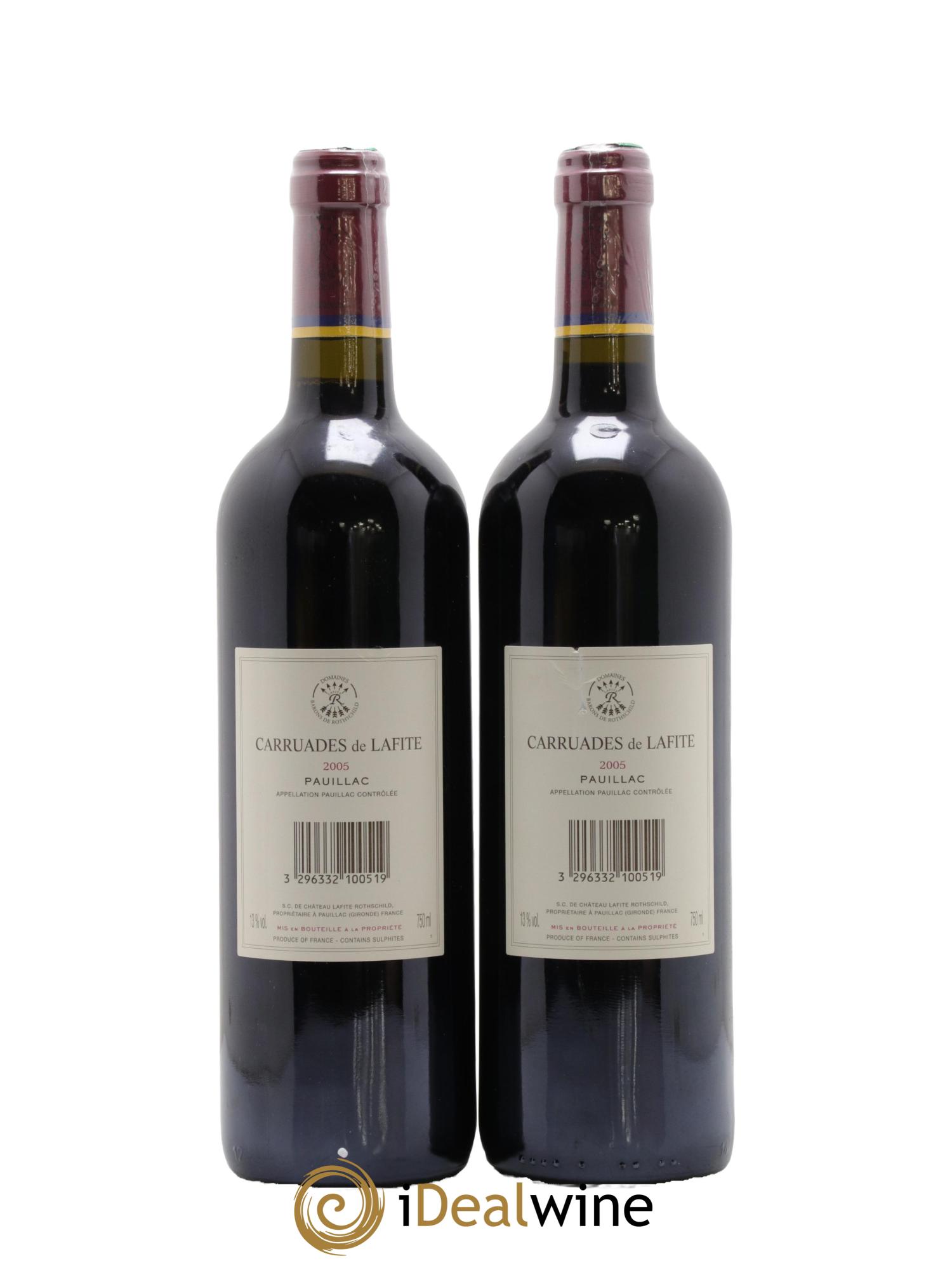 Carruades de Lafite Rothschild Second Vin 2005 - Lotto di 2 bottiglie - 1