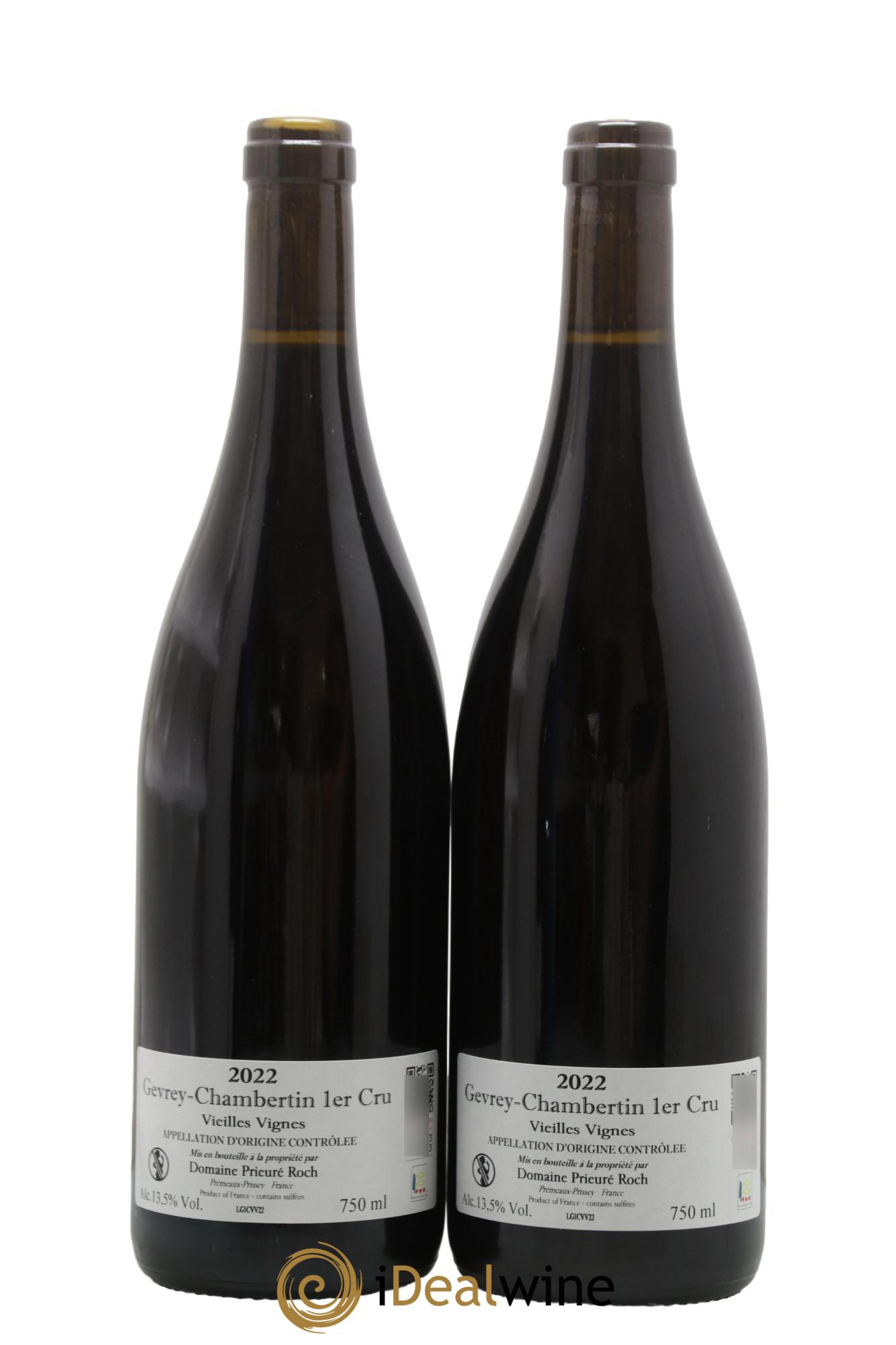 Gevrey-Chambertin  1er Cru Vieilles Vignes Prieuré Roch 2022 - Lot de 2 bouteilles - 1