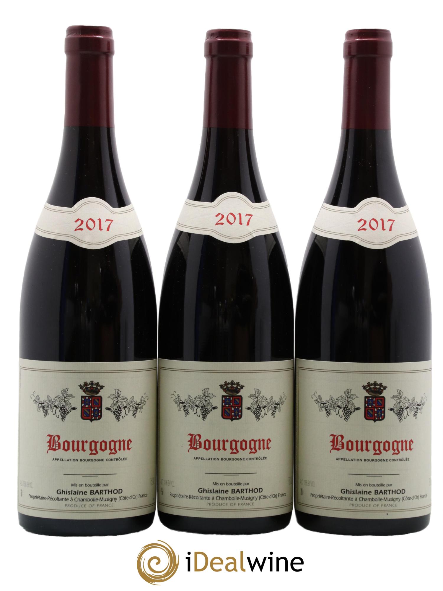 Bourgogne Ghislaine Barthod 2017 - Lot de 3 bouteilles - 0