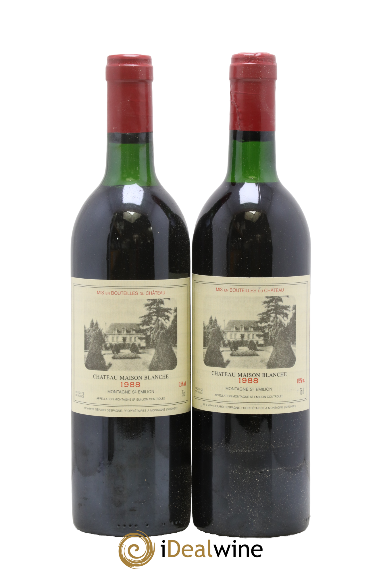 Château Maison Blanche 1988 - Lot de 2 bouteilles - 0
