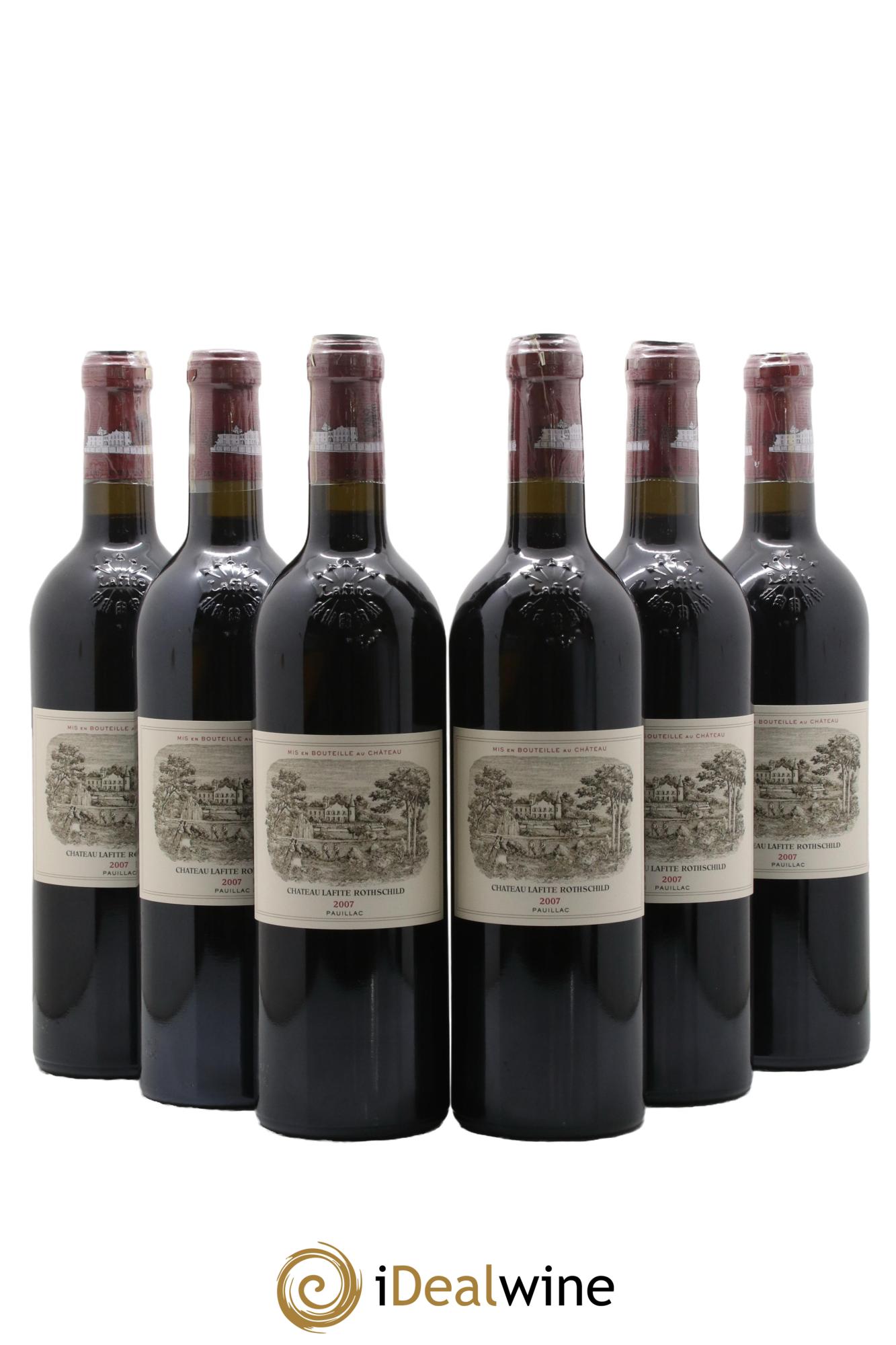 Château Lafite Rothschild 1er Grand Cru Classé 2007 - Lot de 6 bouteilles - 0