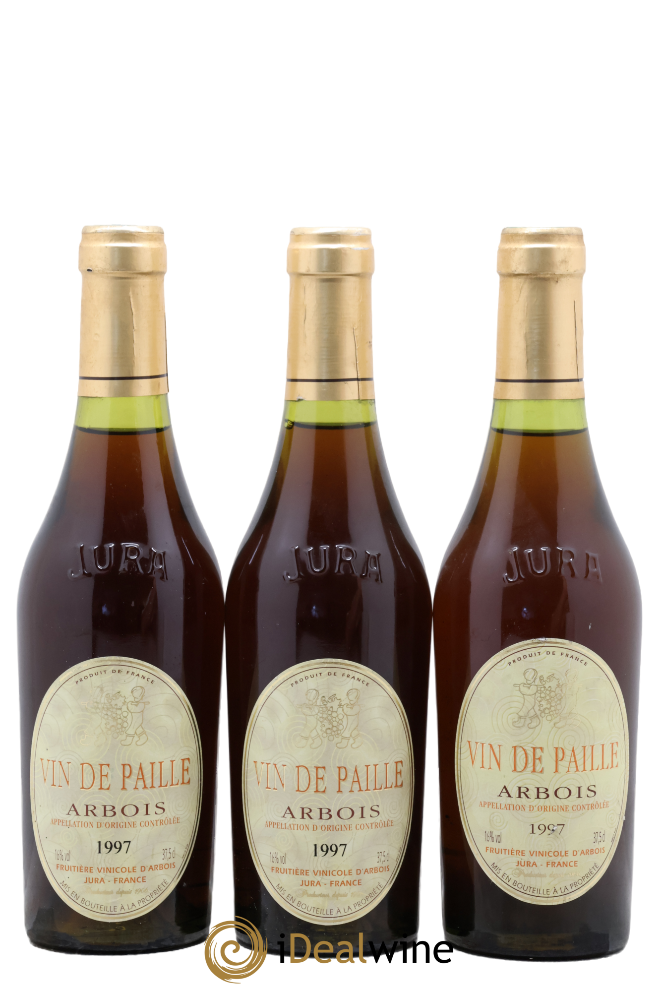 Arbois Vin de Paille Fruitiere Viticole D'Arbois 1997 - Lot of 3 half-bottles - 0