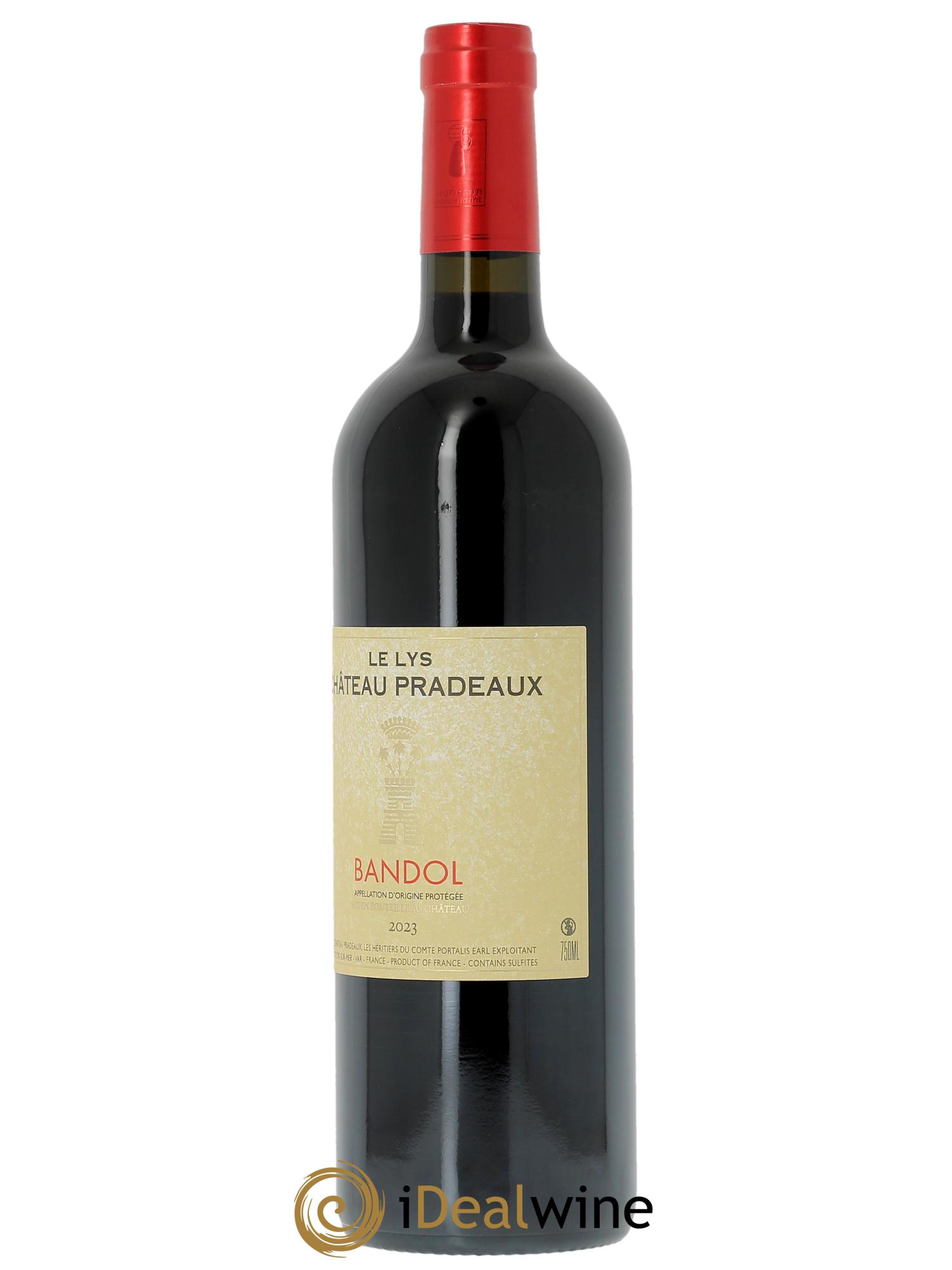 Bandol Château Pradeaux Le Lys Famille Portalis  2023 - Lot of 1 bottle - 1