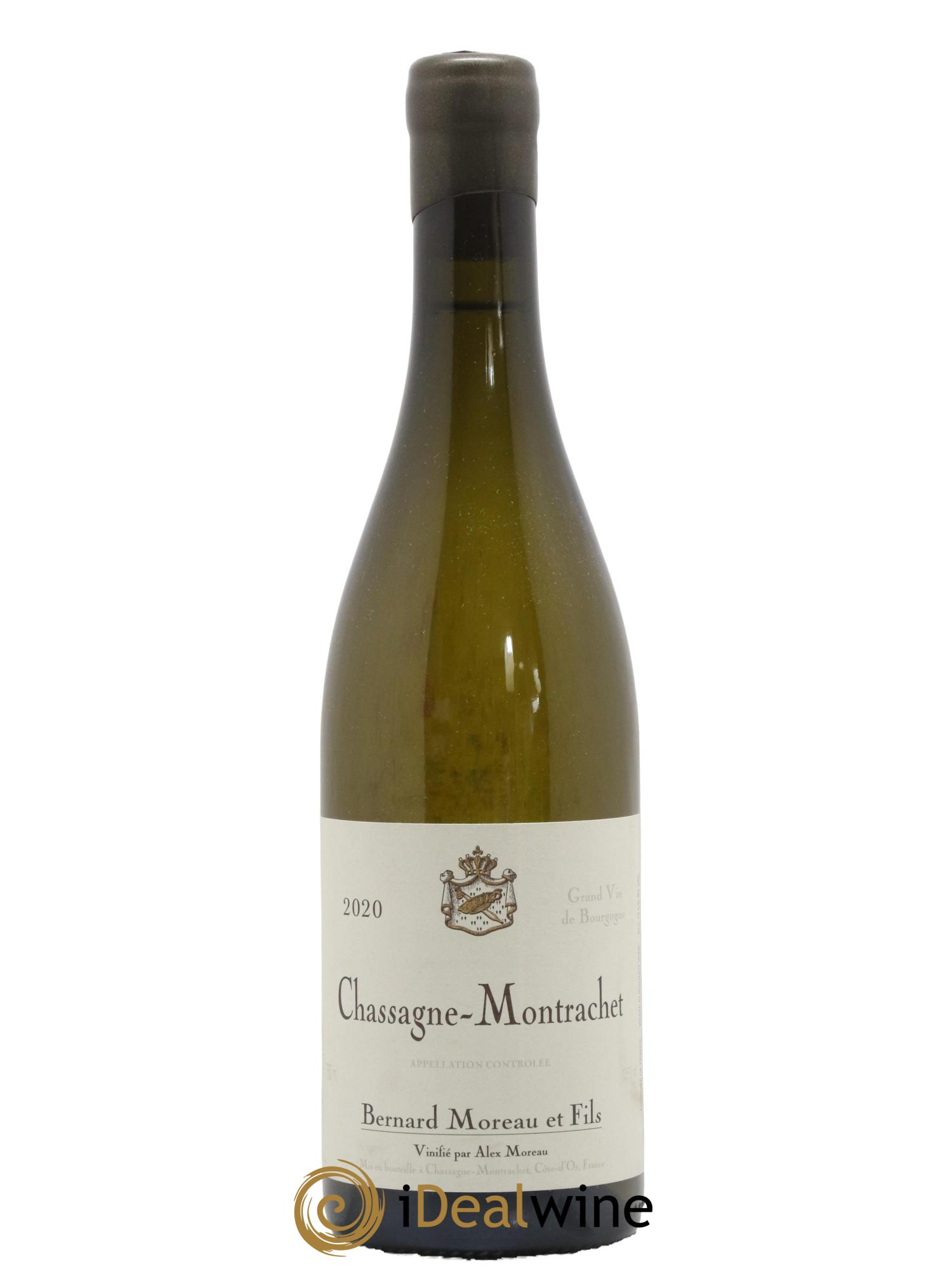 Chassagne-Montrachet Bernard Moreau et Fils (Domaine) 2020 - Lot de 1 bouteille - 0