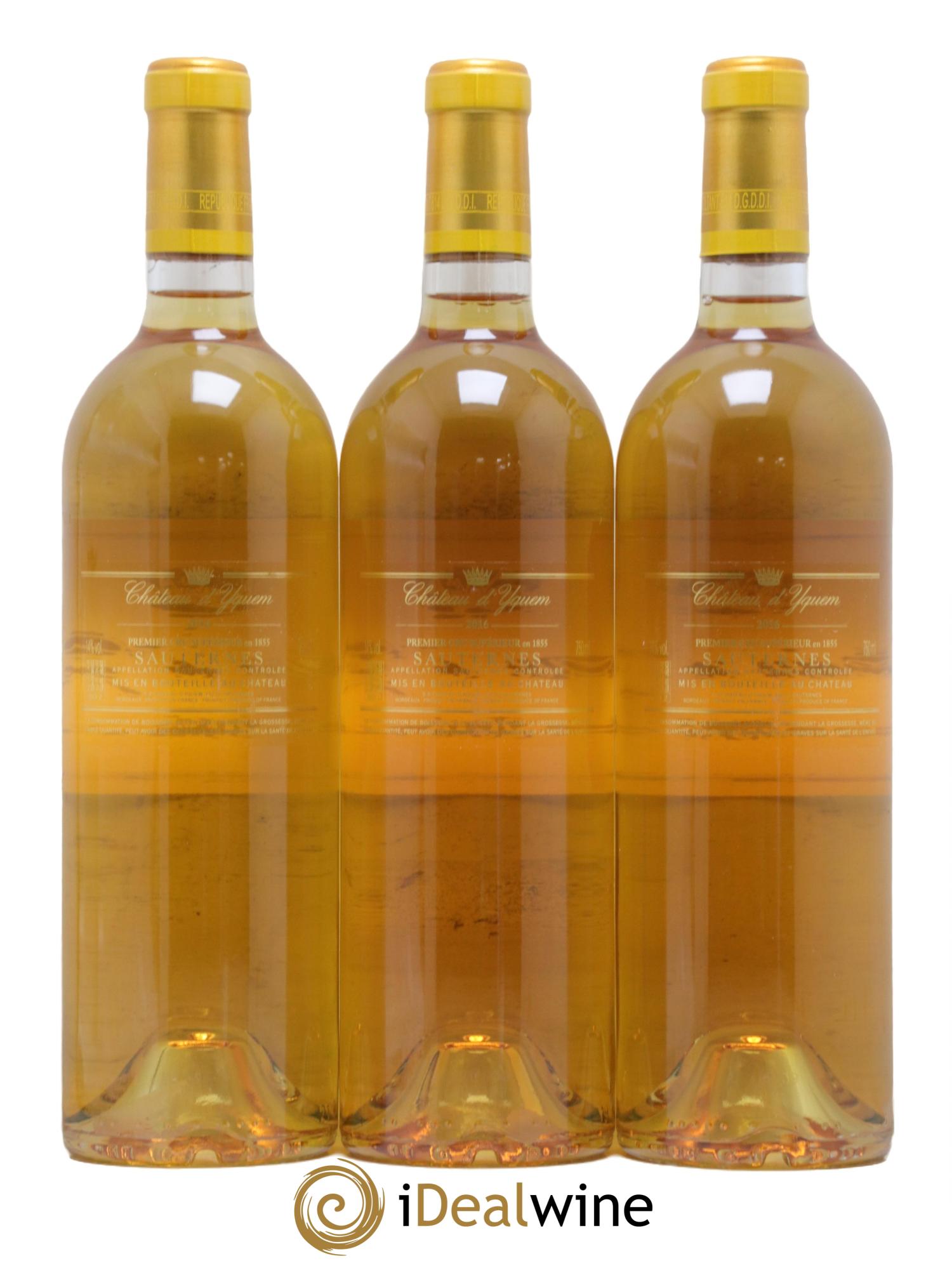 Château d' Yquem 1er Cru Classé Supérieur 2016 - Posten von 3 Flaschen - 1