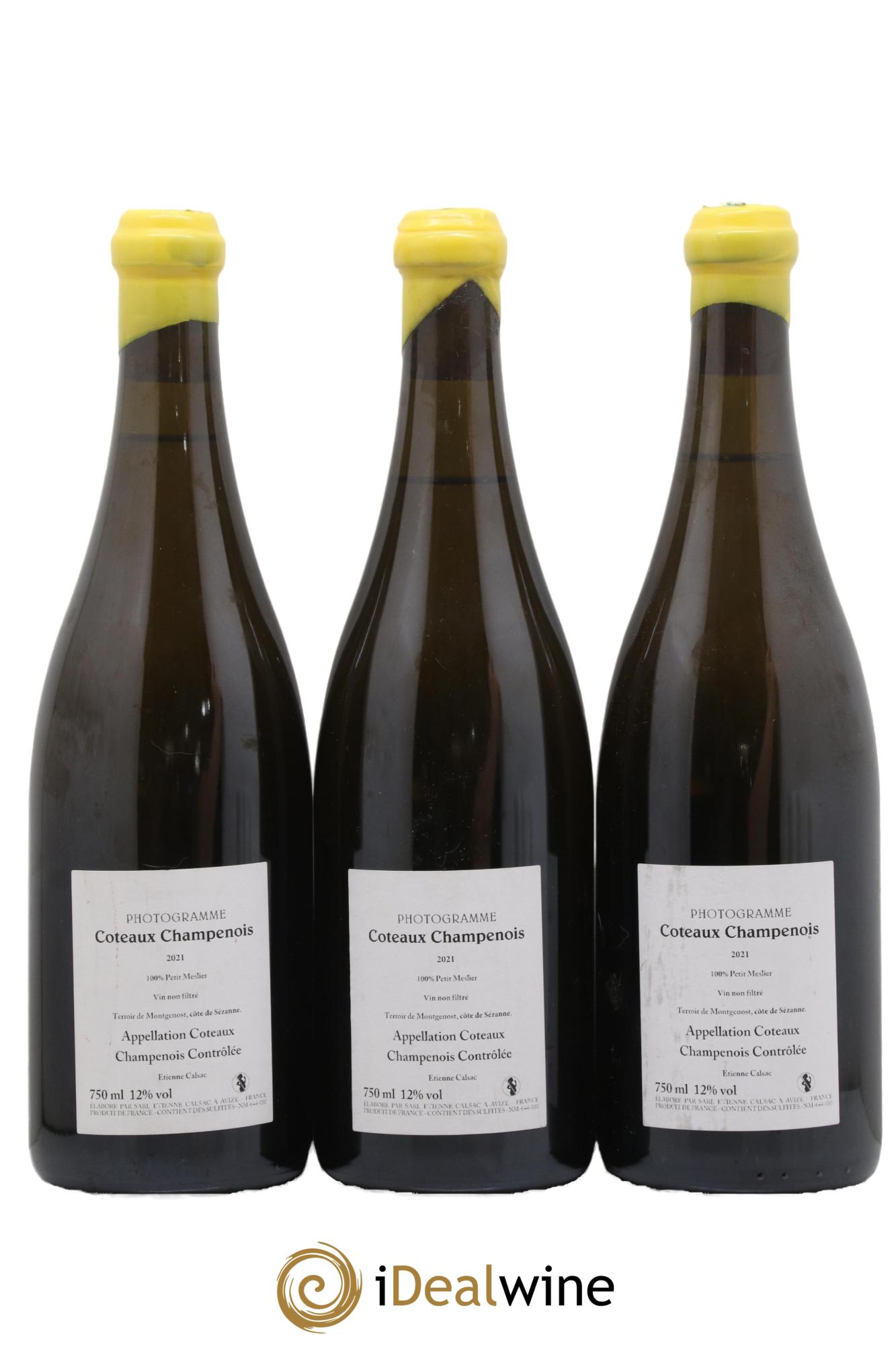 Coteaux Champenois Photogramme Etienne Calsac 2021 - Lotto di 3 bottiglie - 1