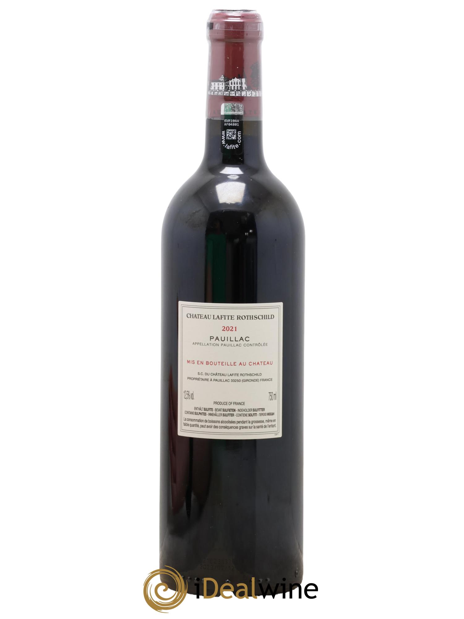 Château Lafite Rothschild 1er Grand Cru Classé 2021 - Lot de 1 bouteille - 1